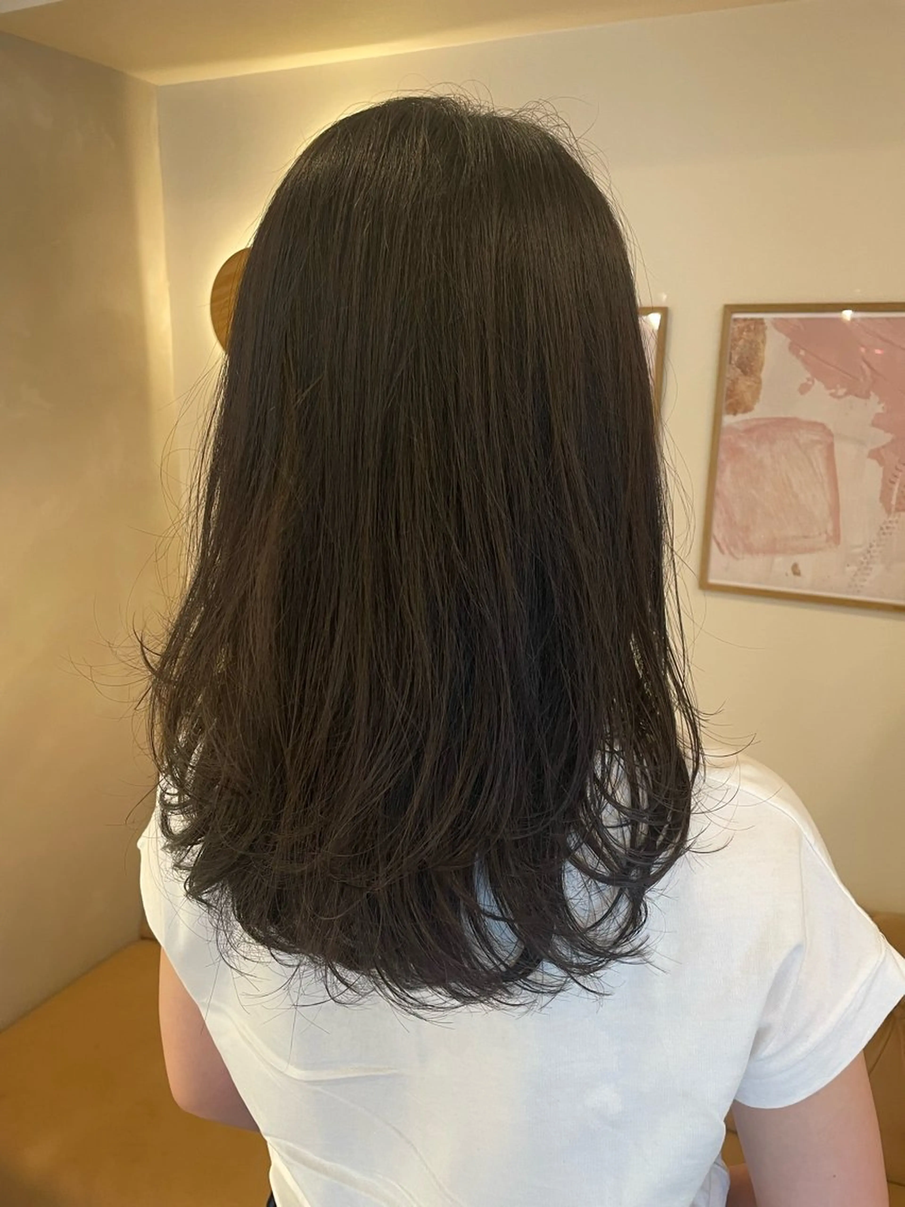 セミロング 暖色/ミルクティー/ レイヤー/yuriaのヘアスタイル