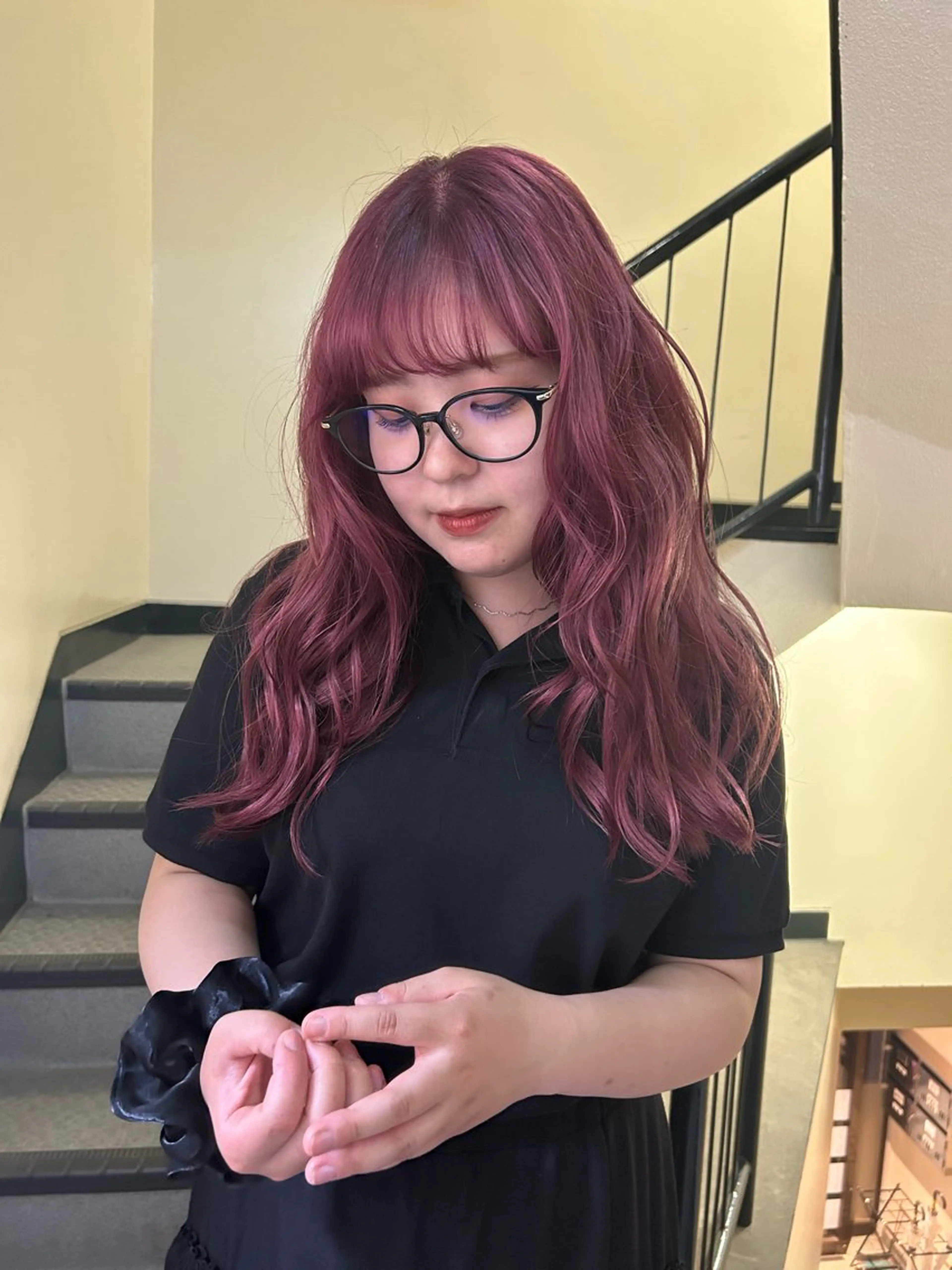 セミロング カラー ヘアアレンジ ☕️結【suii.】 ボブ/ヘアセット☕️のヘアスタイル