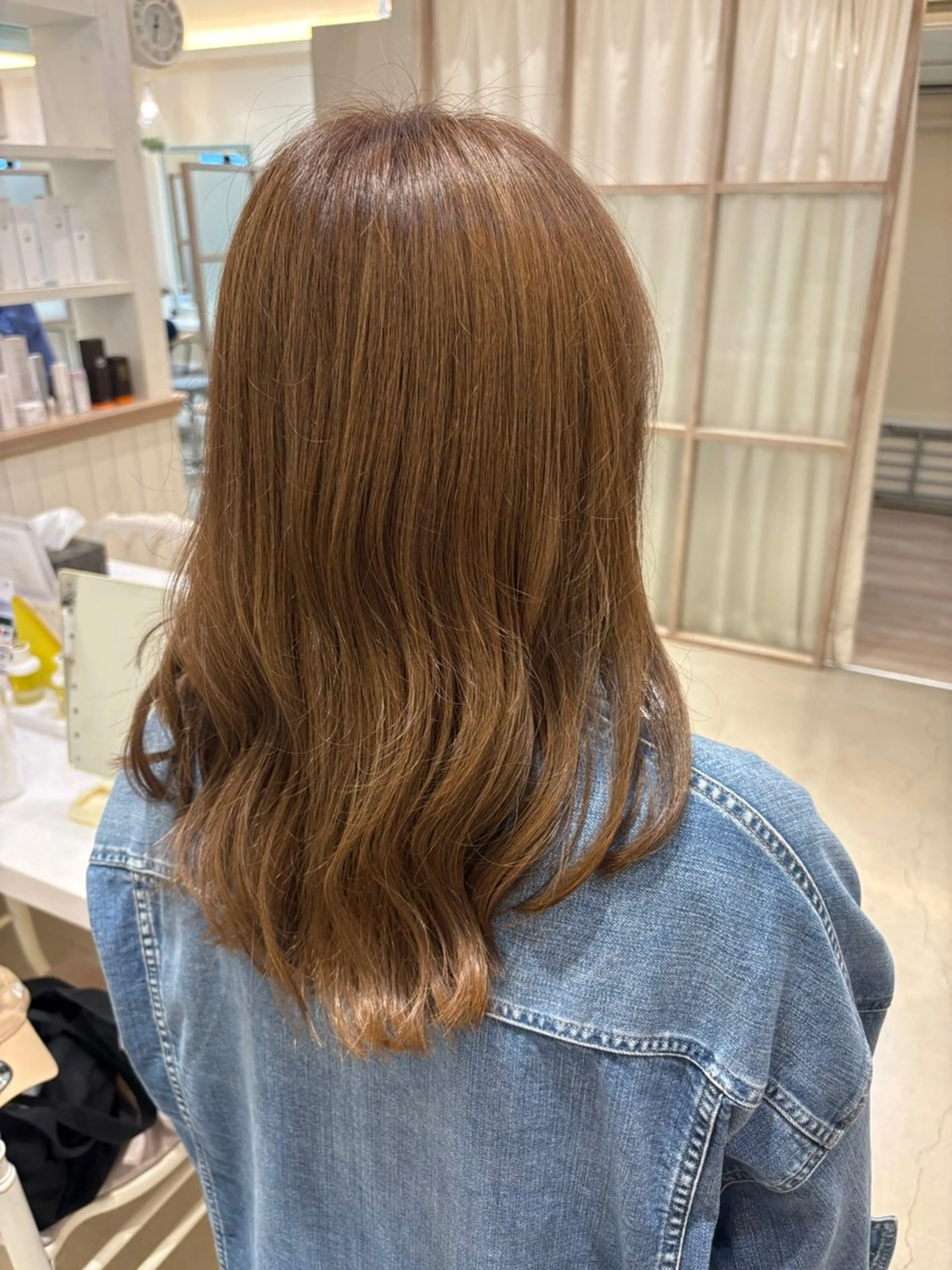 ロング カラー 土田 優妃のヘアスタイル