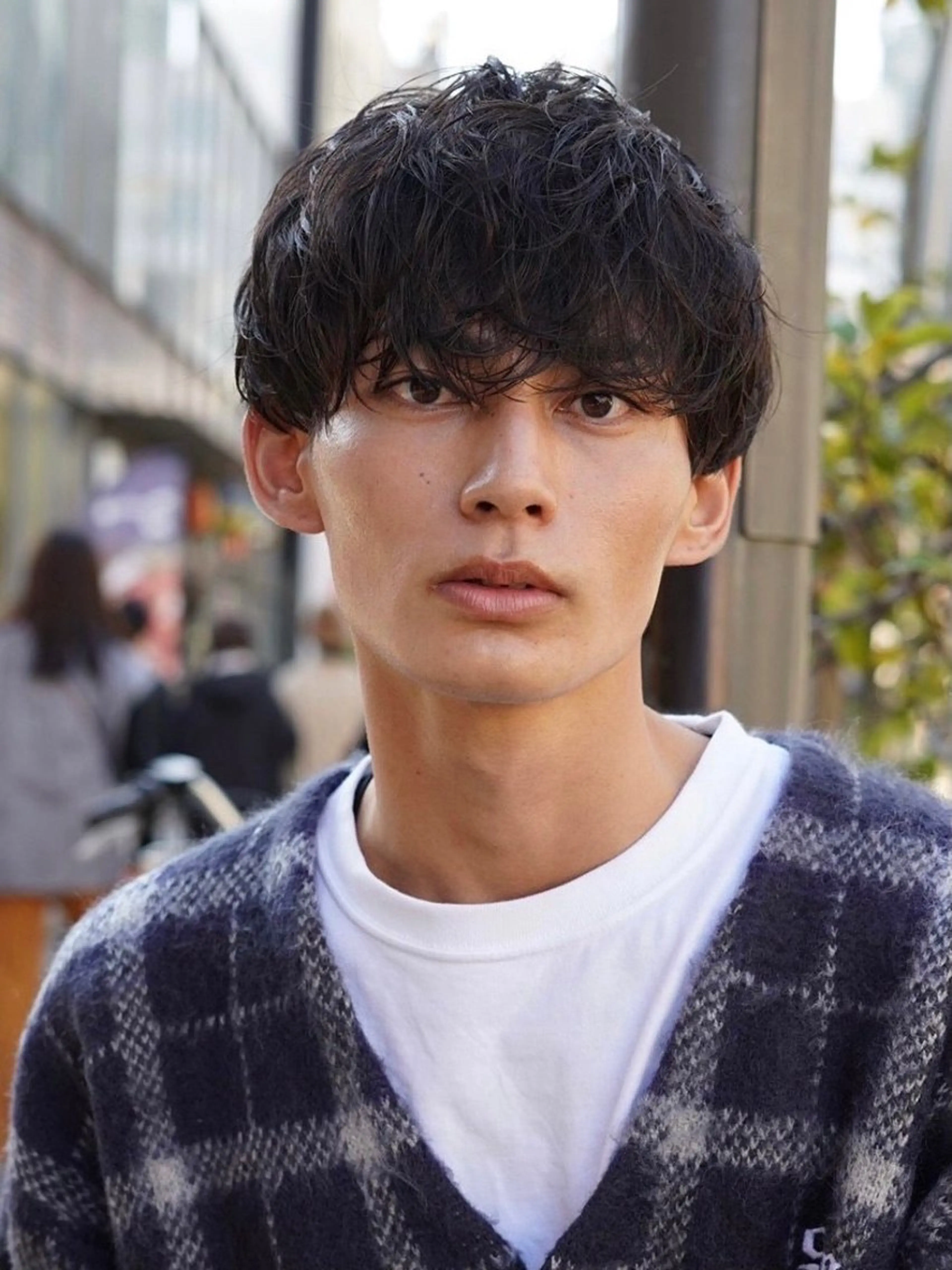 ショート カラー パーマ メンズ メンズパーマ スパイラルパーマ 栄💗メンズパーマ| ハイトーン|haruのヘアスタイル