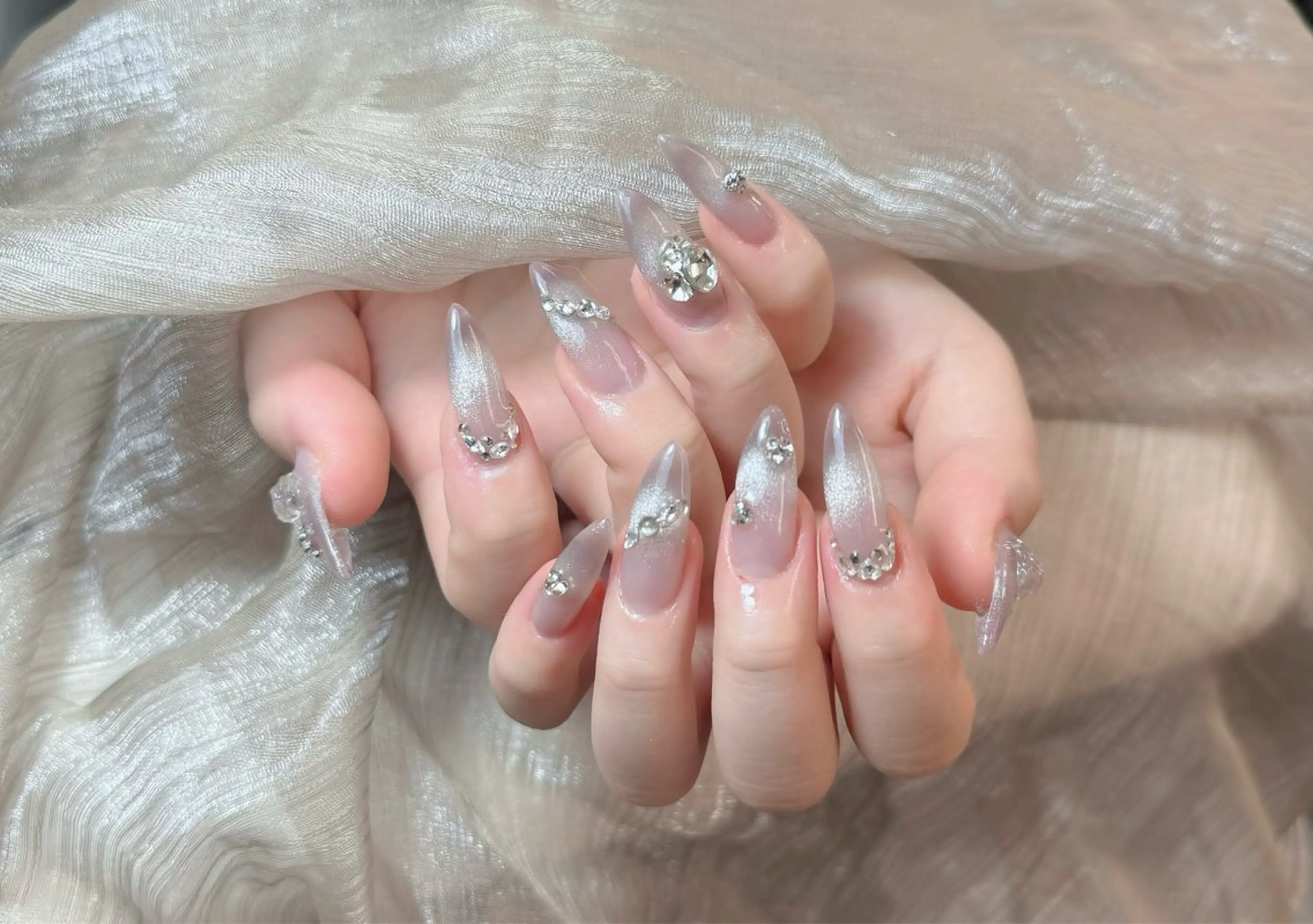 ネイル アートネイル フレンチネイル ジェルネイル 韓国ネイル マグネットネイル ハンドネイル Lenie Nail okubo所属・Lenie Nail Okuboのネイルデザイン