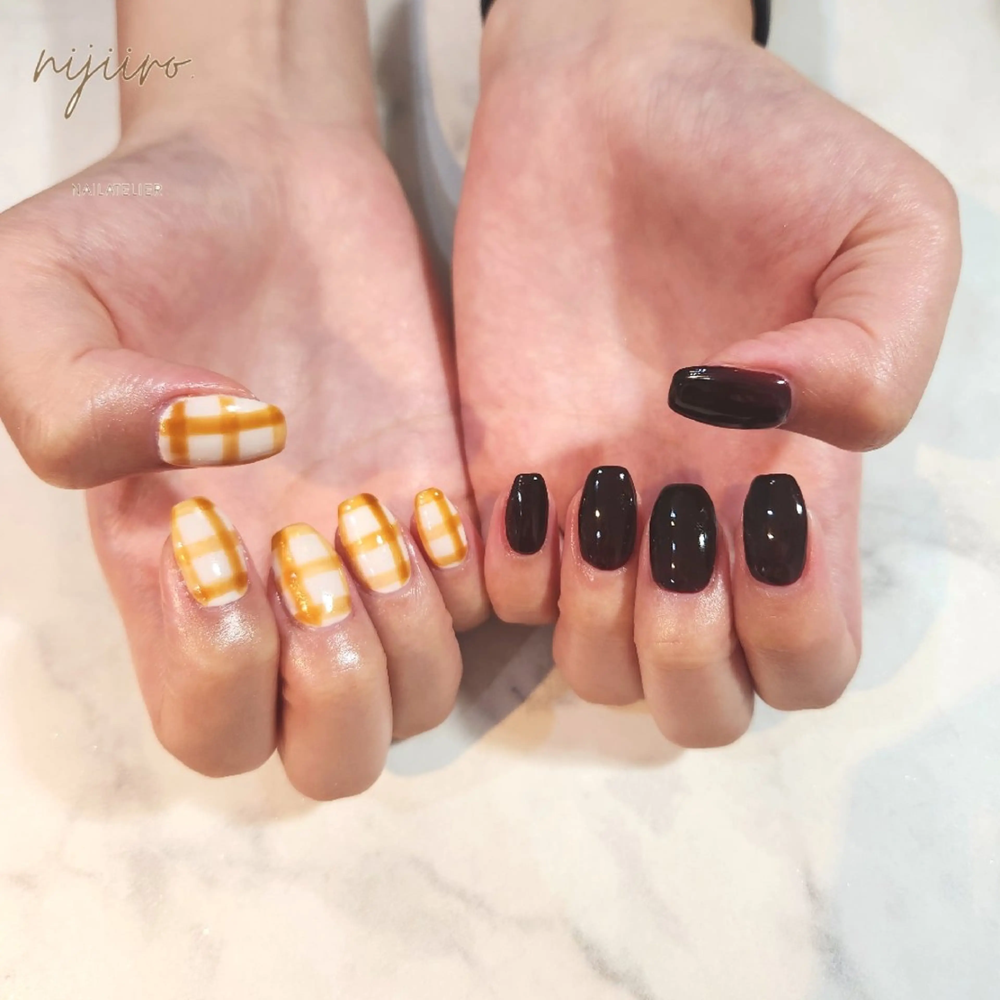 ネイル ハンドネイル nailatelier nijiiro.所属・nijiiro🌈 サトウのネイルデザイン