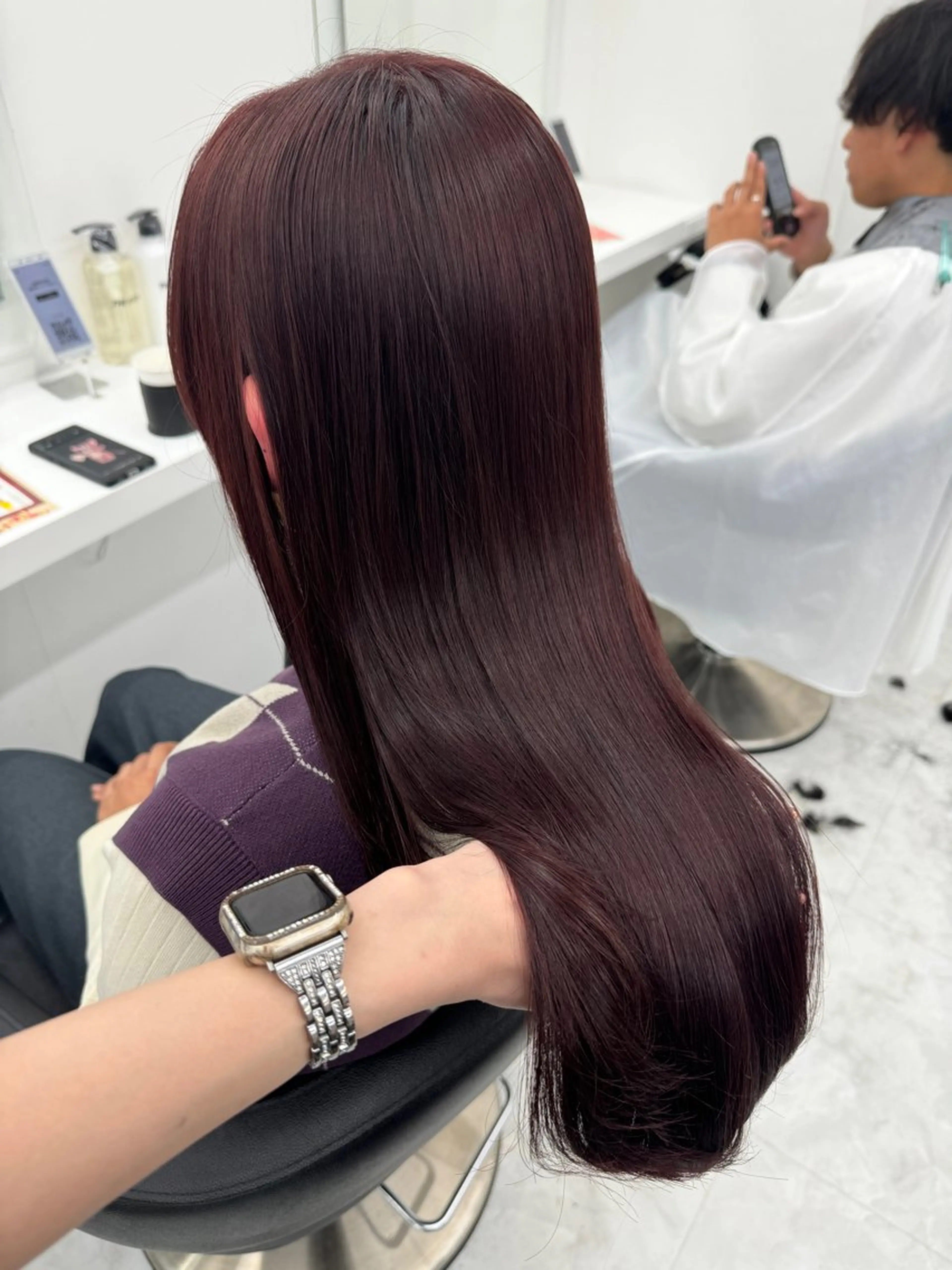 ロング カラー ヘアカラー ヘッドスパ ヘアセット 💖透明感カラー＆暗 髪専門💖Akariのヘアスタイル