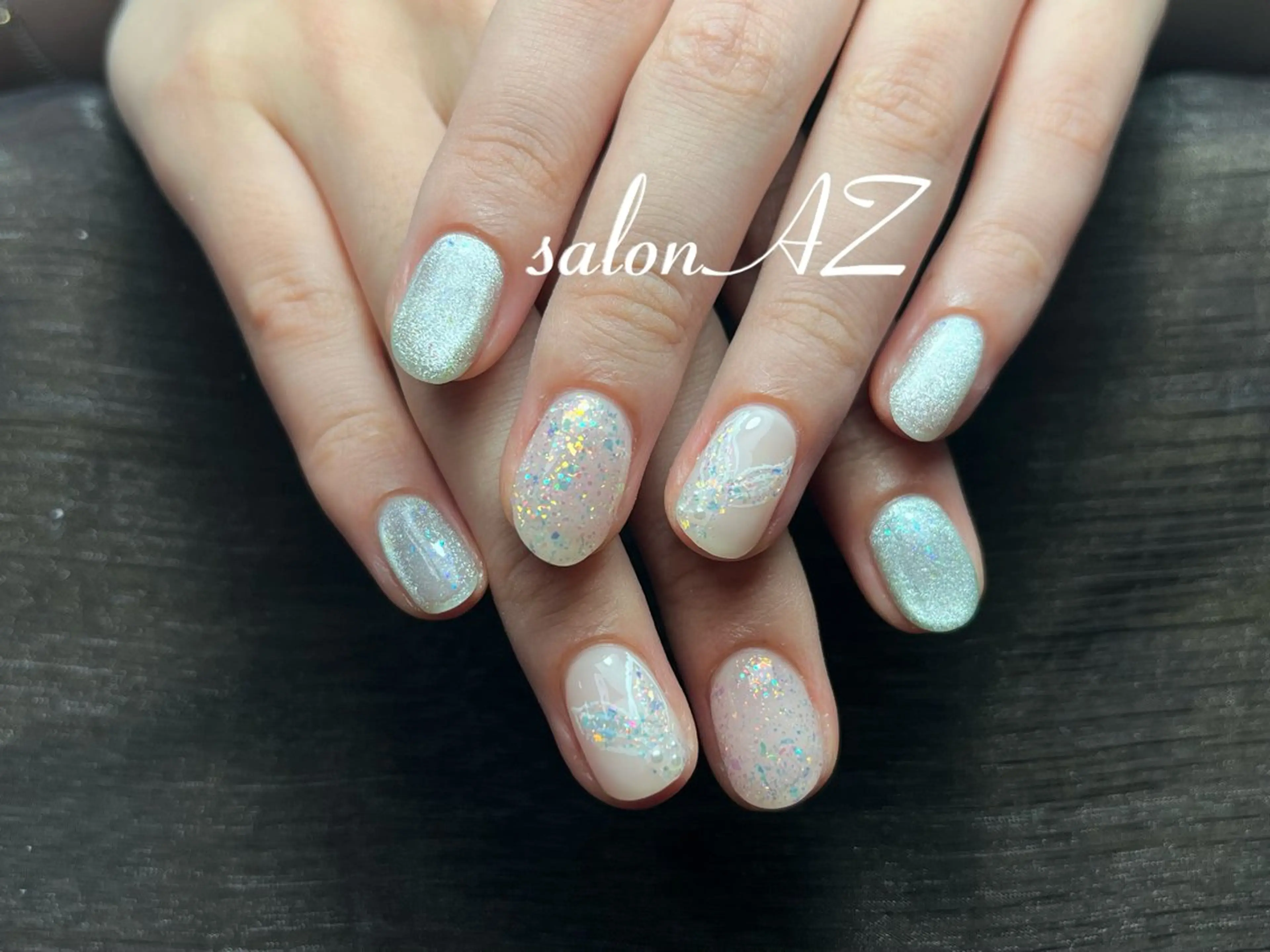 ネイル アートネイル 長さ出し フットネイル フレンチネイル ジェルネイル ハンドネイル salonAZ トップネイリストのネイルデザイン