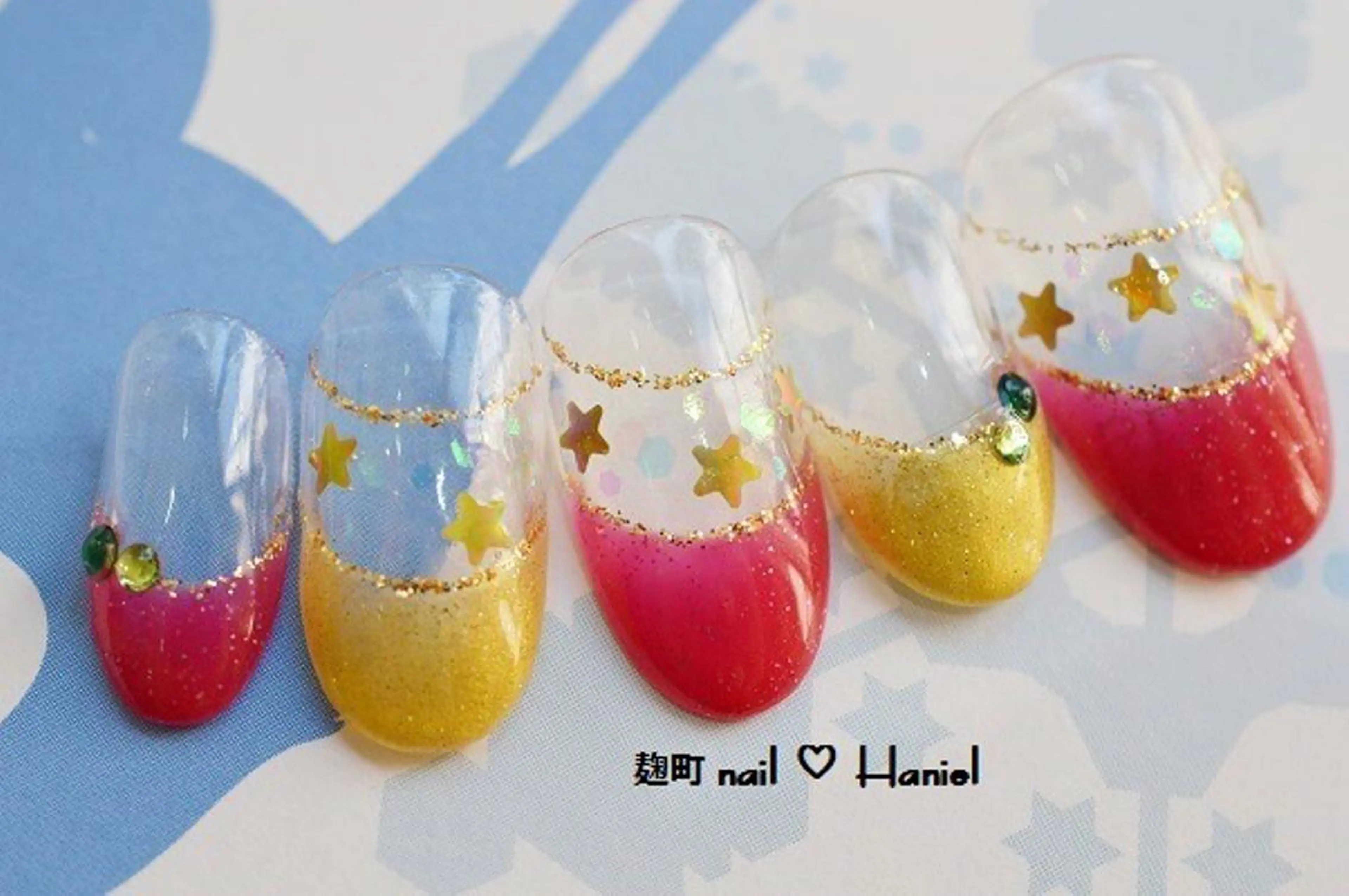 ネイル アートネイル ジェルネイル パラジェル 冬ネイル クリスマス nail Haniel所属・半蔵門サロンハニエル 魅神 ちよのネイルデザイン