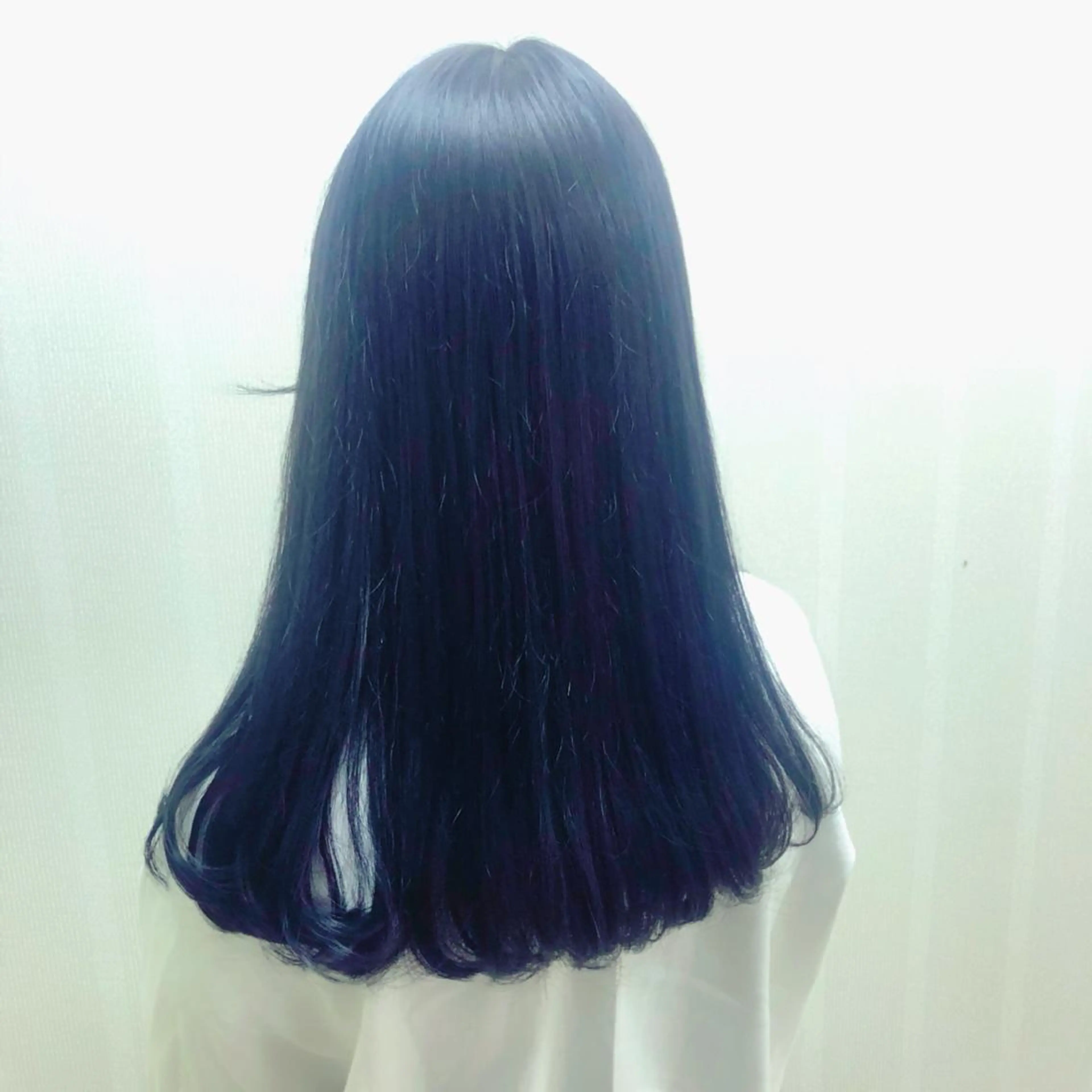 セミロング カラー ネイビーカラー SOY-KUFU高田馬場所属・レイヤー♡艶髪♡ 韓国風♡加藤あゆみのヘアスタイル