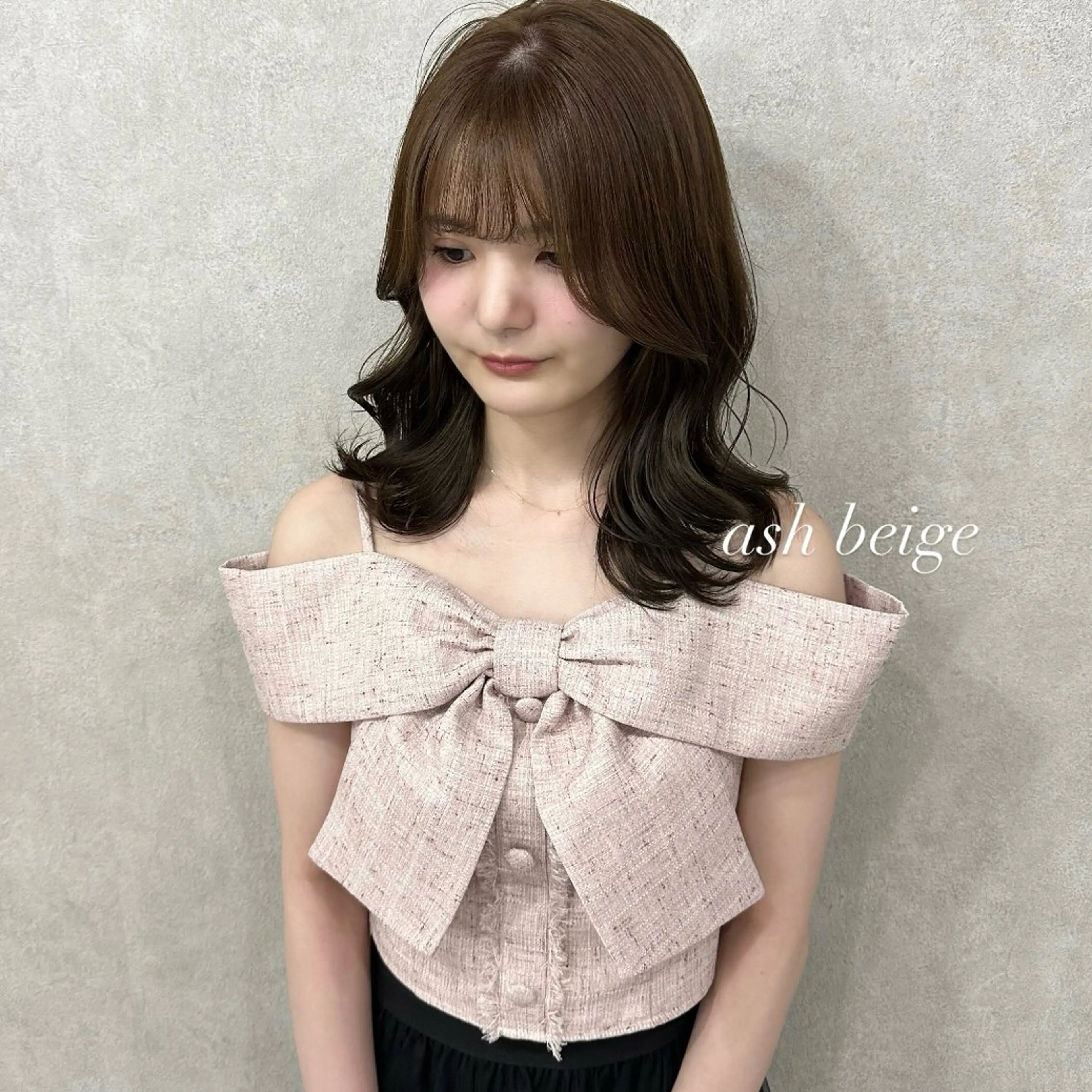 ︴🥐 minimo限定 🥐 ︴顔周りcut +透明感color＋リペアtreatment〔口コミ特典付き〕の写真