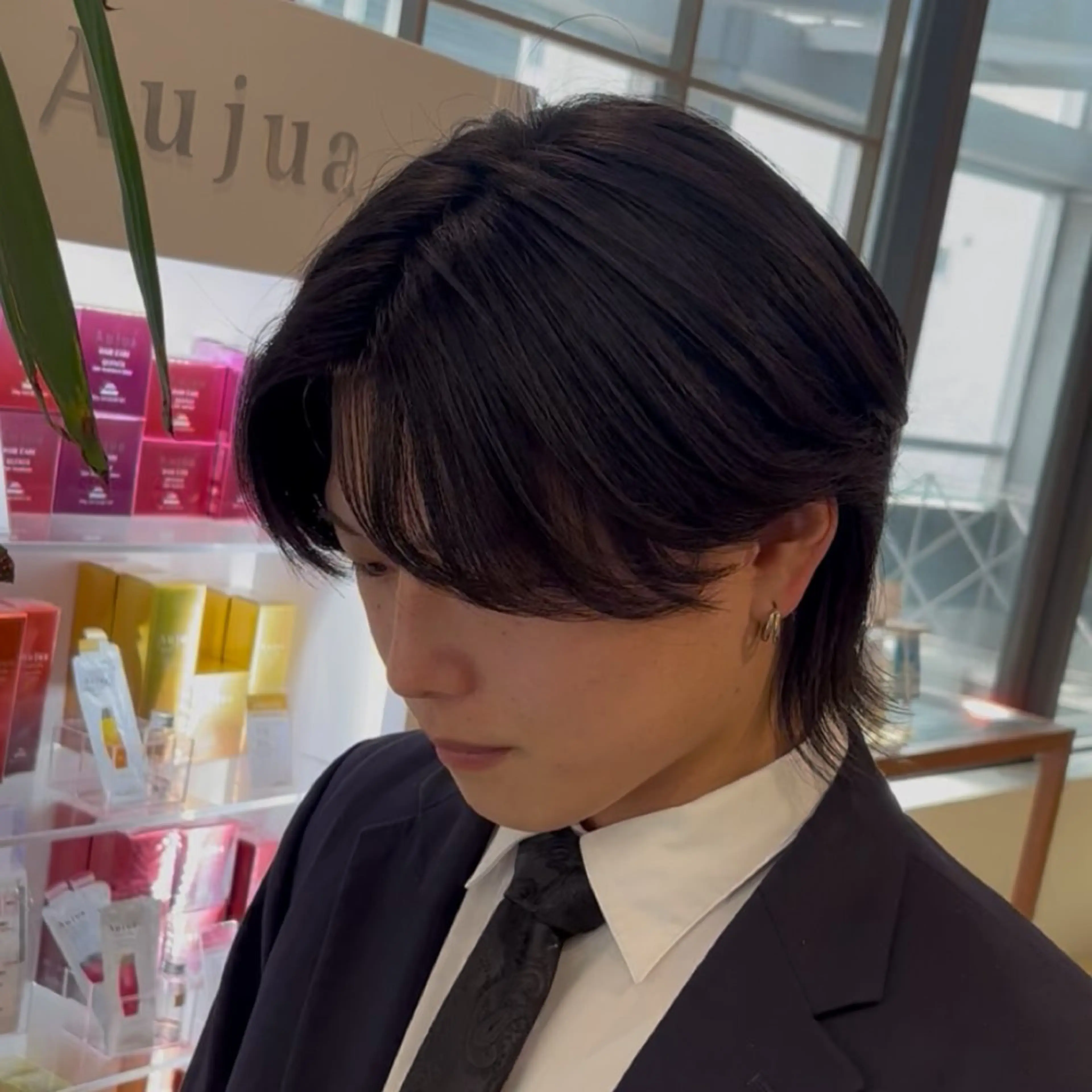 ショート パーマ メンズパーマ✨️ ケアブリーチカラーのヘアスタイル