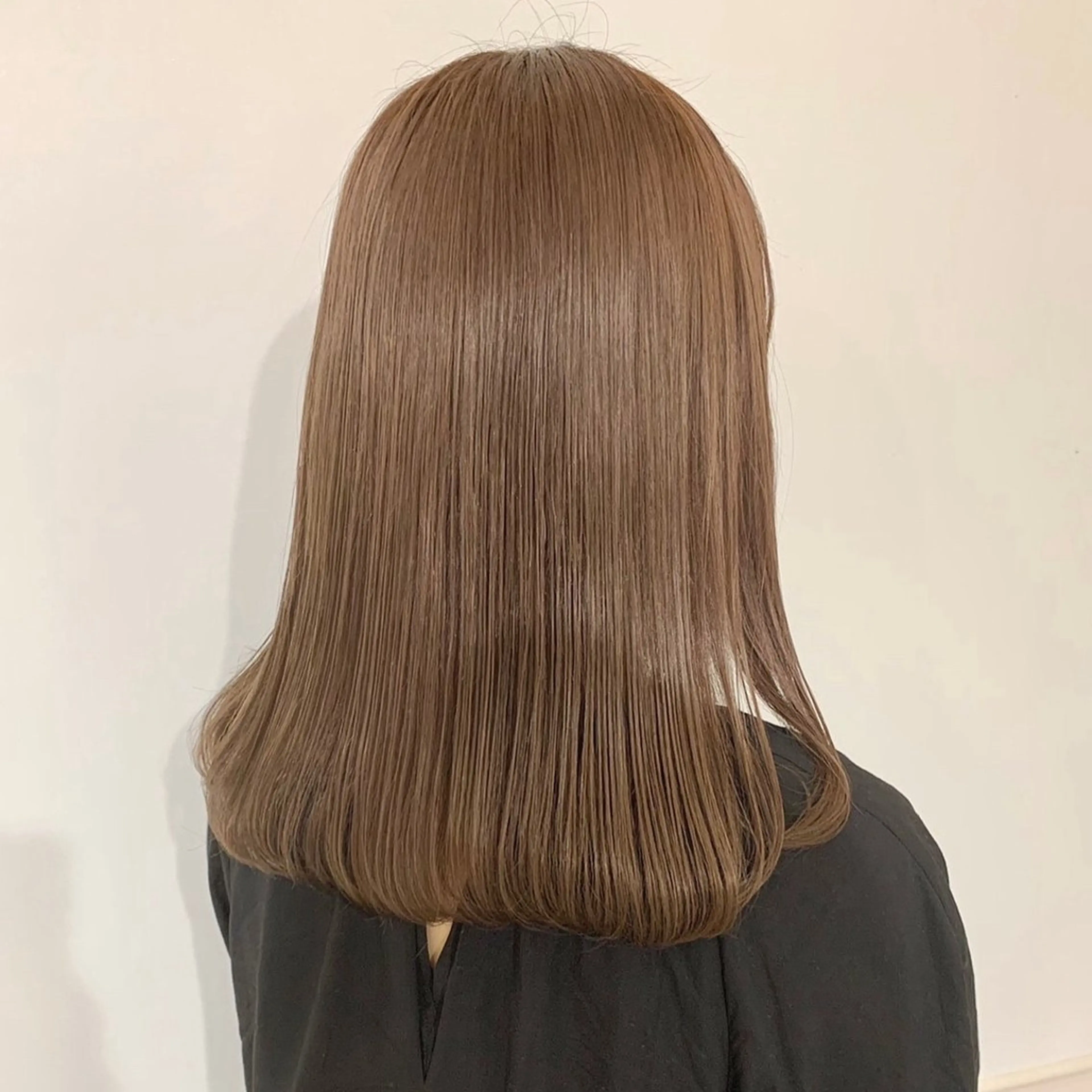 ミディアム カラー ベージュカラー セピアベージュ ヘアカラー ParveMix￤ 出石 菜々🥂のヘアスタイル