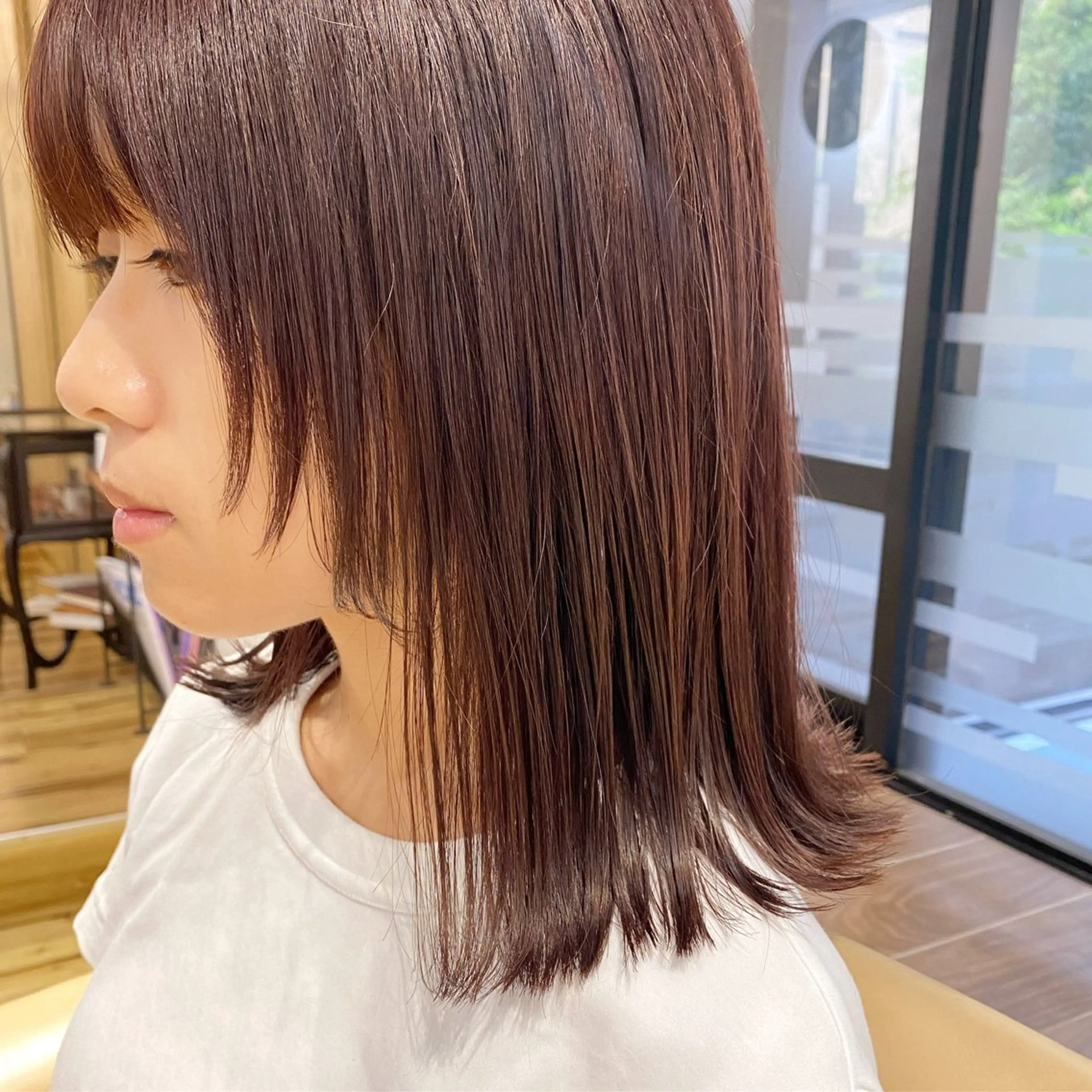 ミディアム レイヤーカット ☘️ボブ、レイヤー お任せを♪☘️宇梶のヘアスタイル