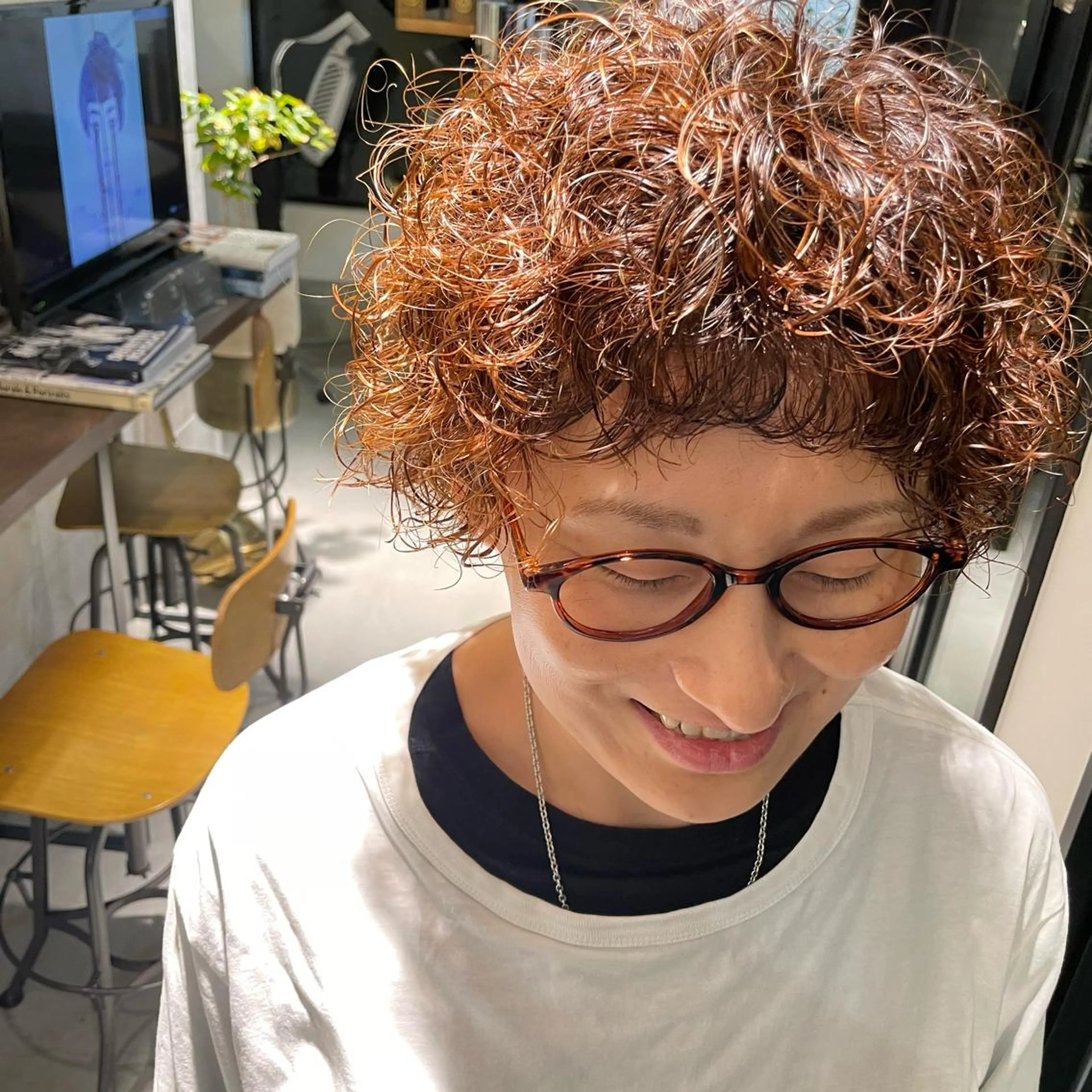 ショート パーマ SANDRO所属・SANDRO eno☺︎のヘアスタイル