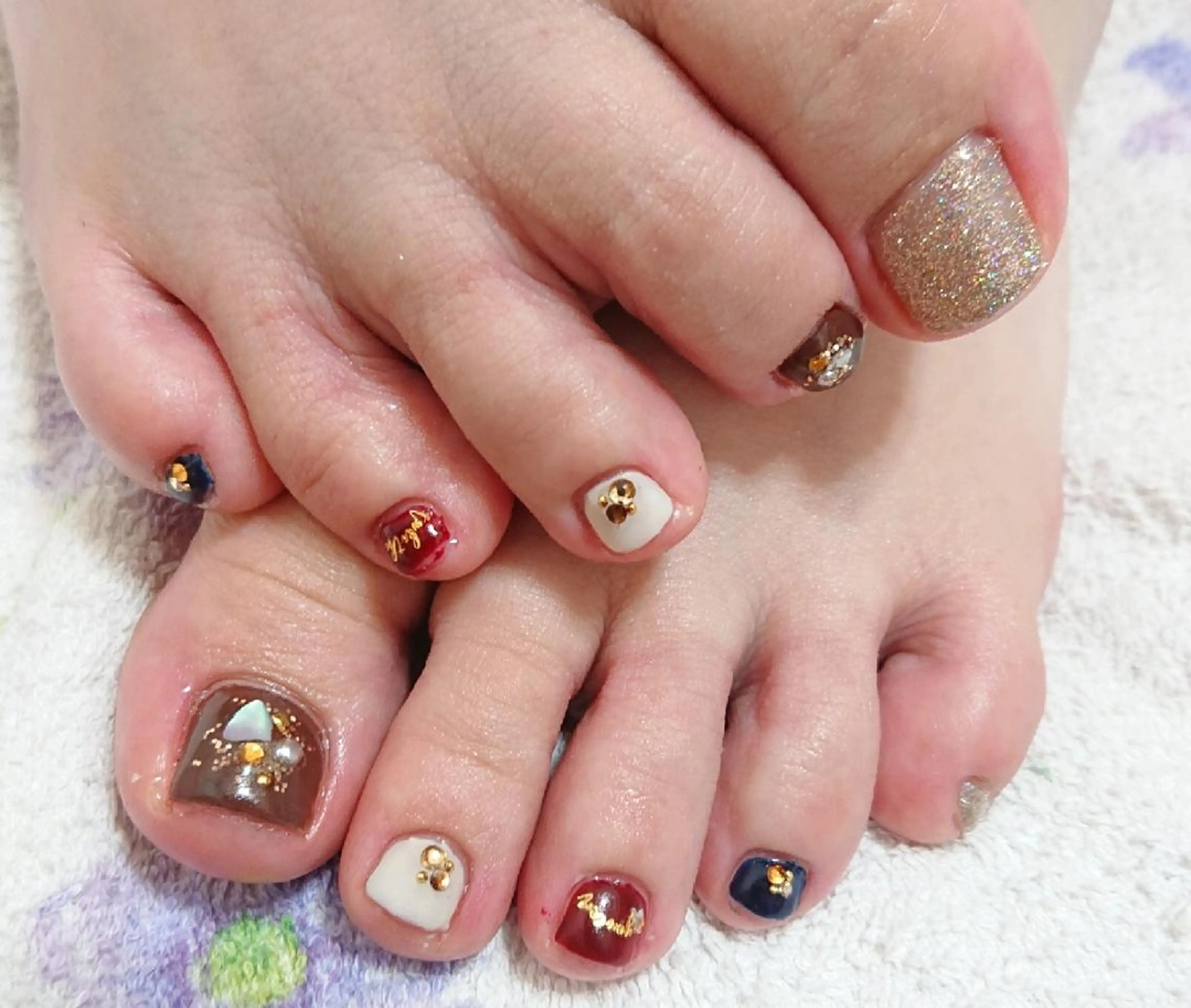 ネイル アートネイル フットネイル ジェルネイル あんきち    のネイルデザイン