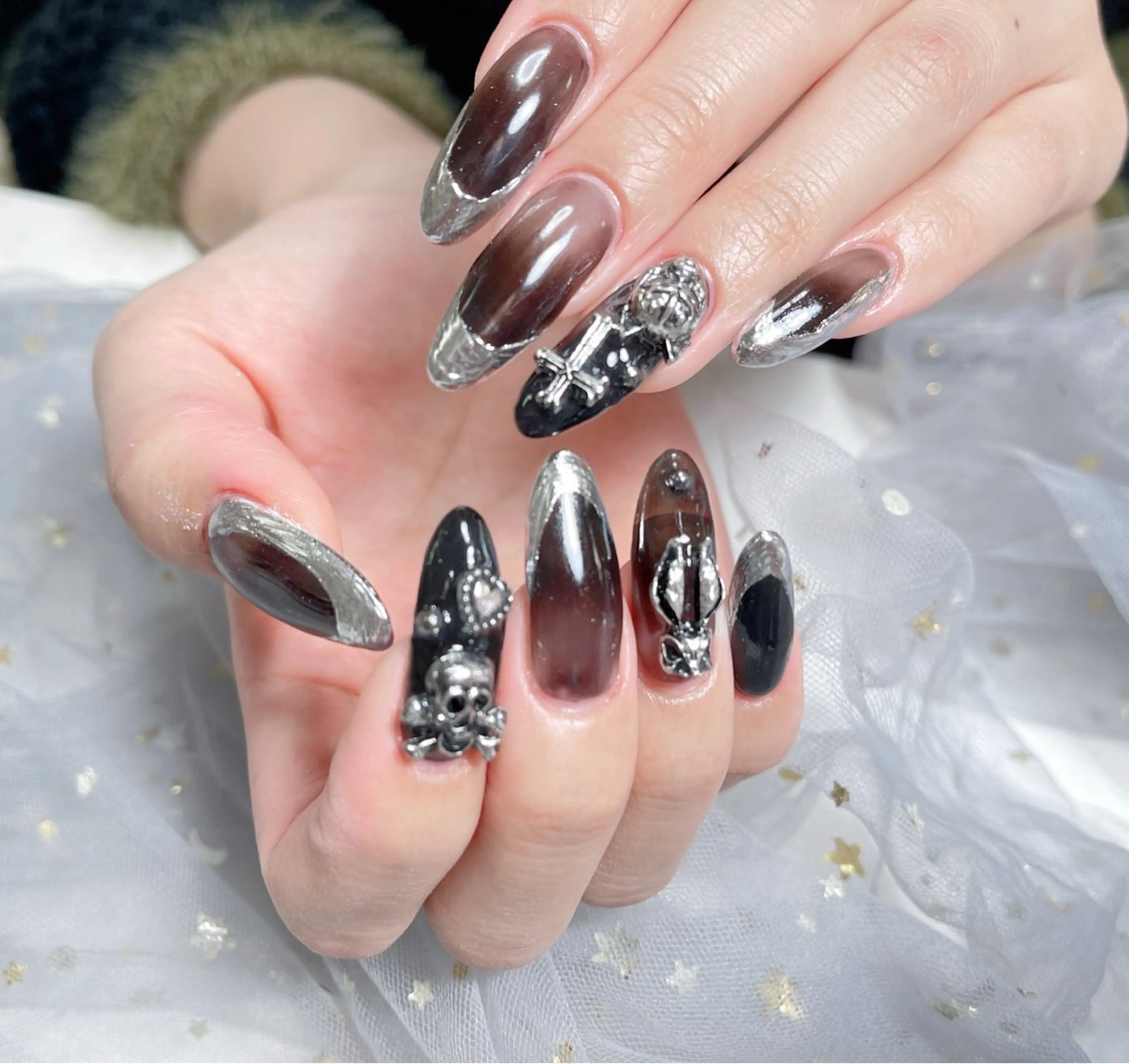 ネイル ハンドネイル 🎀ネイルサロン エクラYUI🎀のネイルデザイン