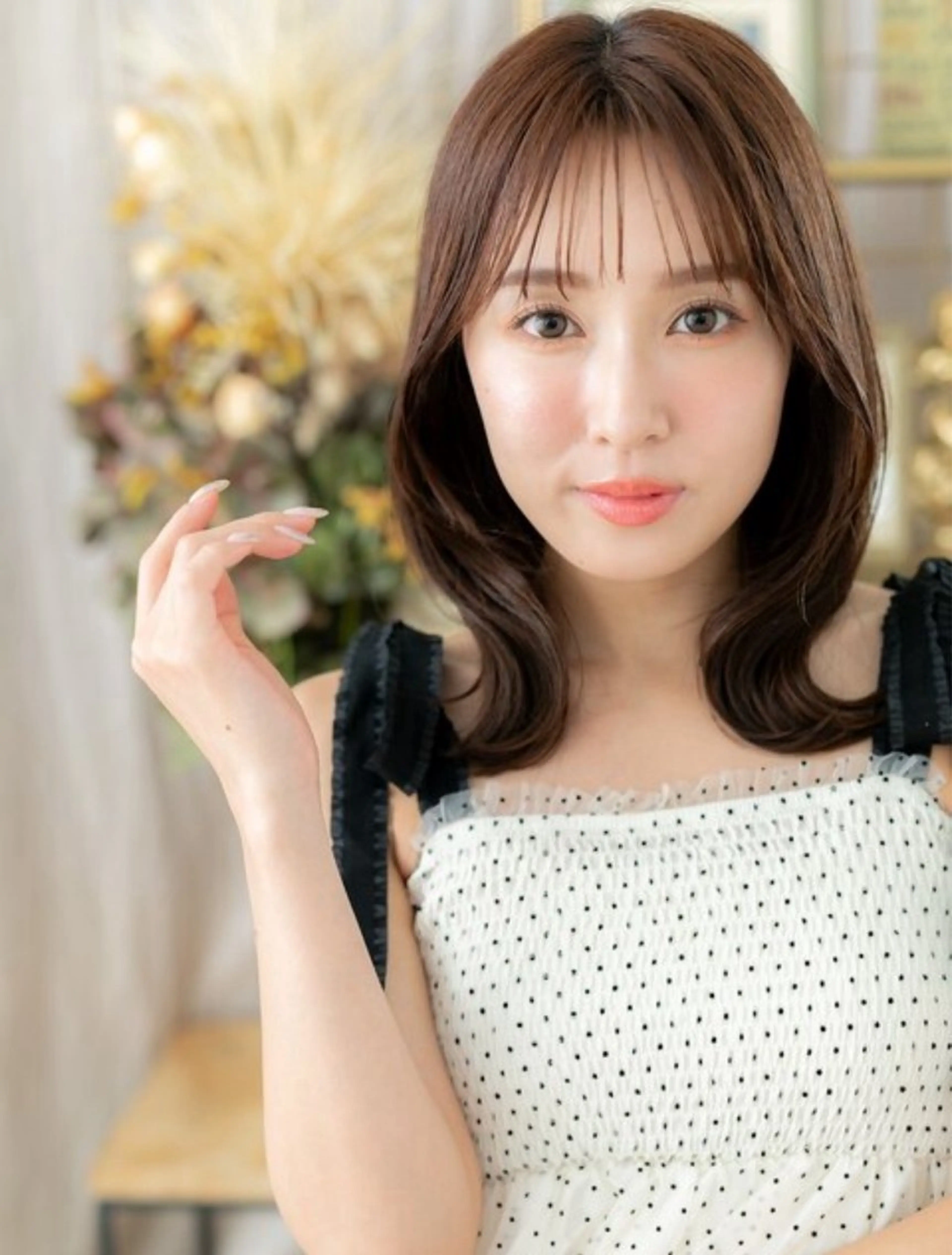 セミロング カラー ヘアカラー 艶髪カラー🤍ྀི 強矢　美紗希🩷ྀིのヘアスタイル