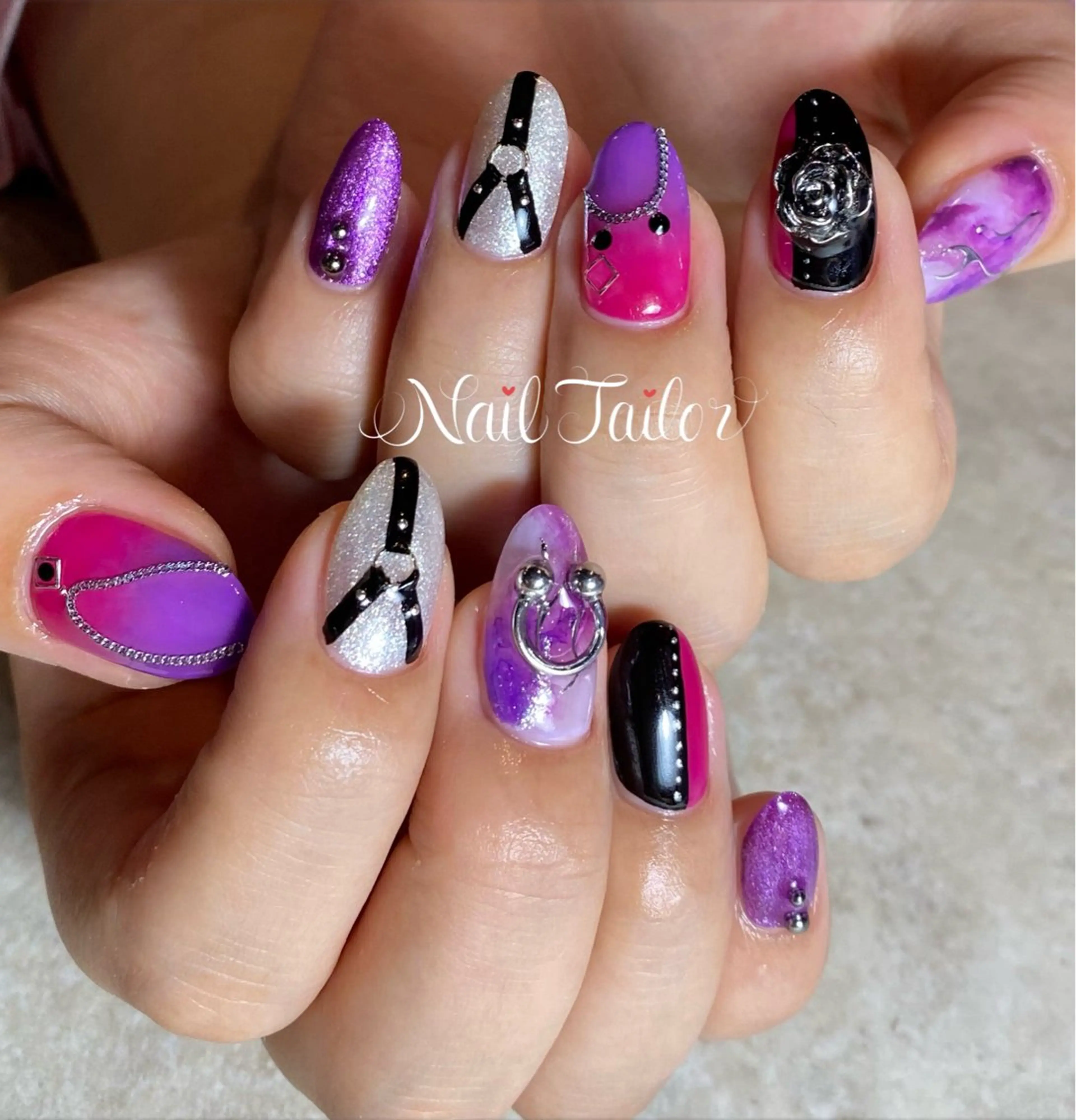 ネイル 長さ出し スカルプネイル ハンドネイル 〜Nail Tailor〜　ネイルテイラー所属・NailTailor ネイルテイラーのネイルデザイン