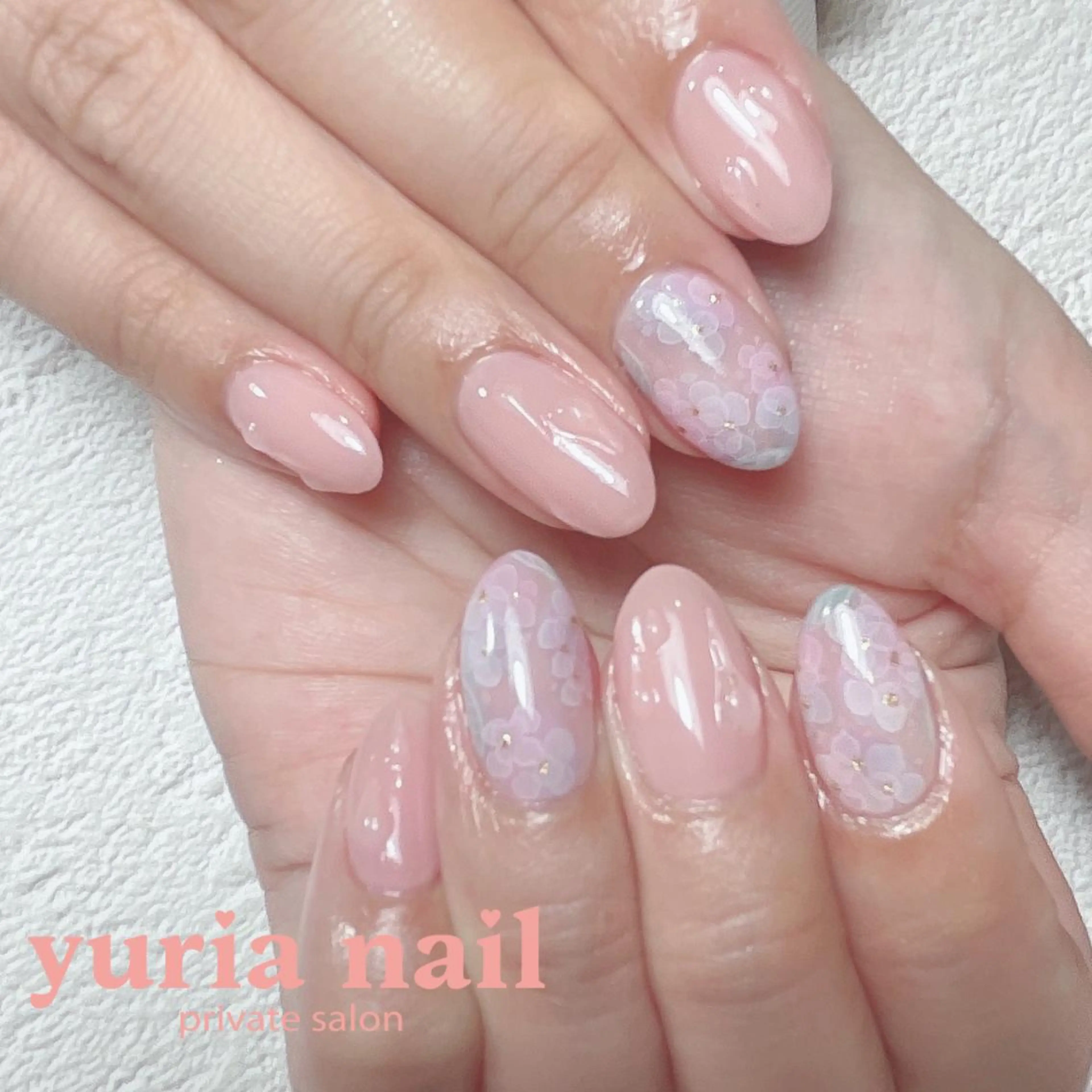 ネイル ジェルネイル ピンク ハンドネイル 小林 ゆりあのネイルデザイン