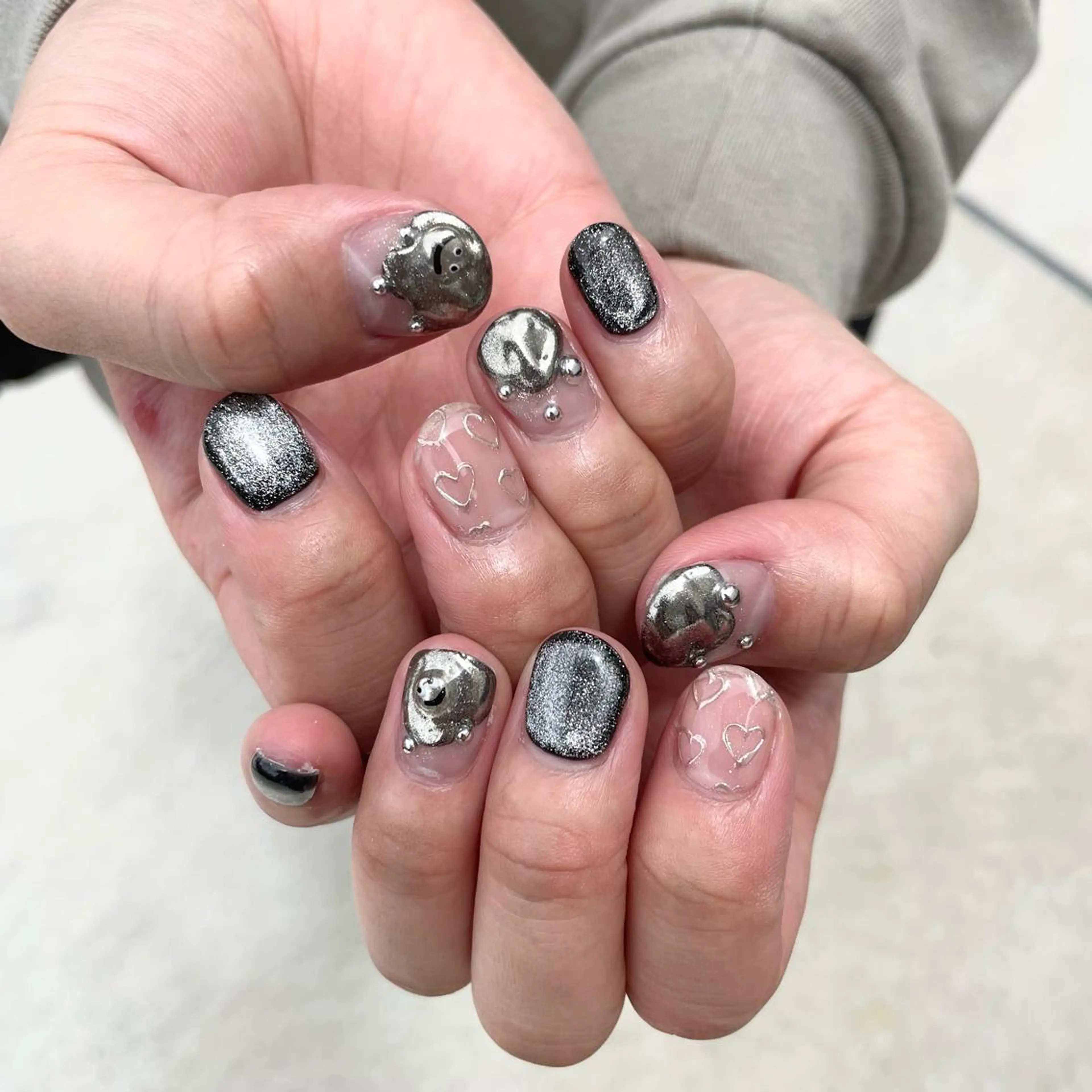 ネイル ハンドネイル Sea  nail by emaのネイルデザイン