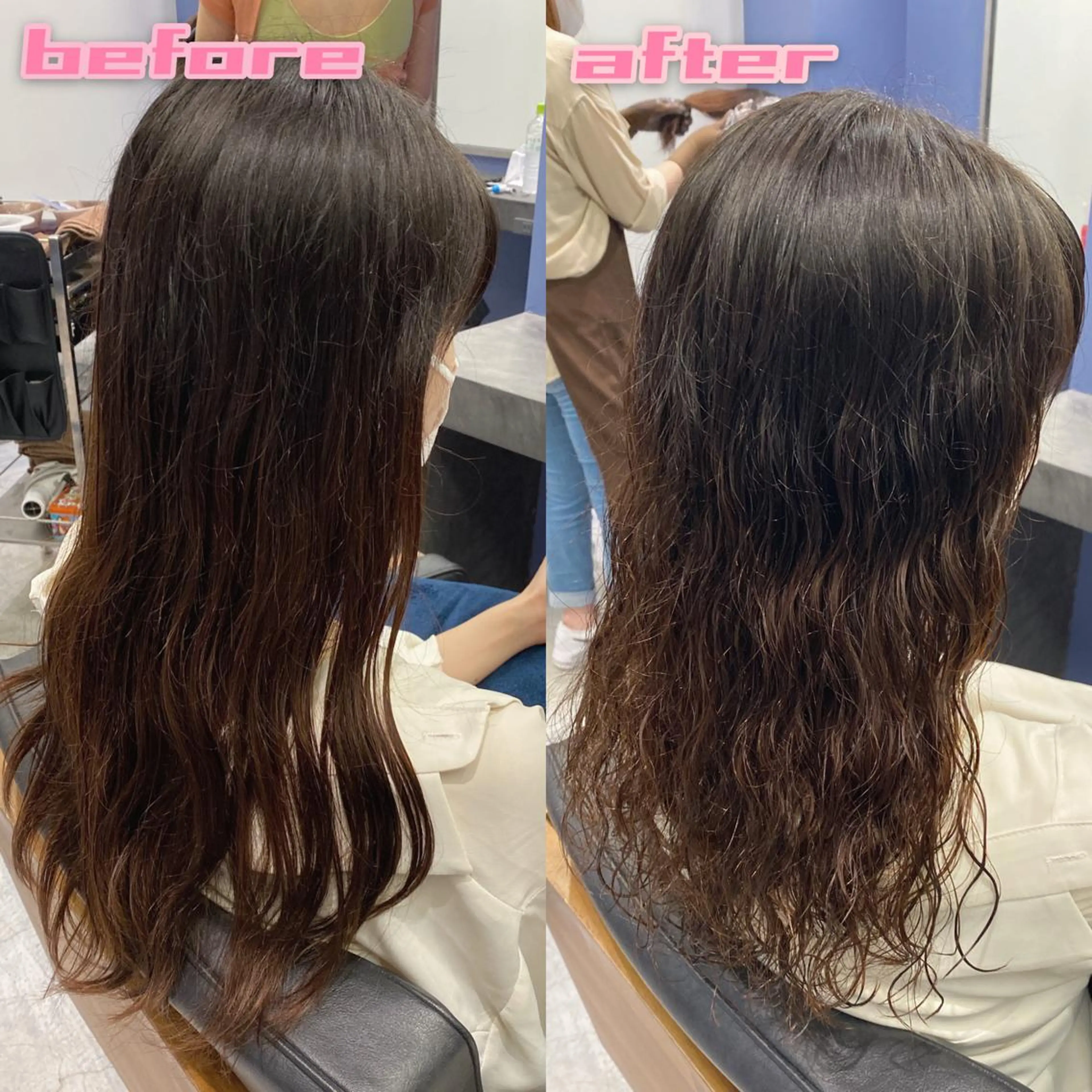 ロング パーマ デジタルパーマ カット パーマ トリートメント 本物のブリーチ縮毛 /デサキショウヘイのヘアスタイル
