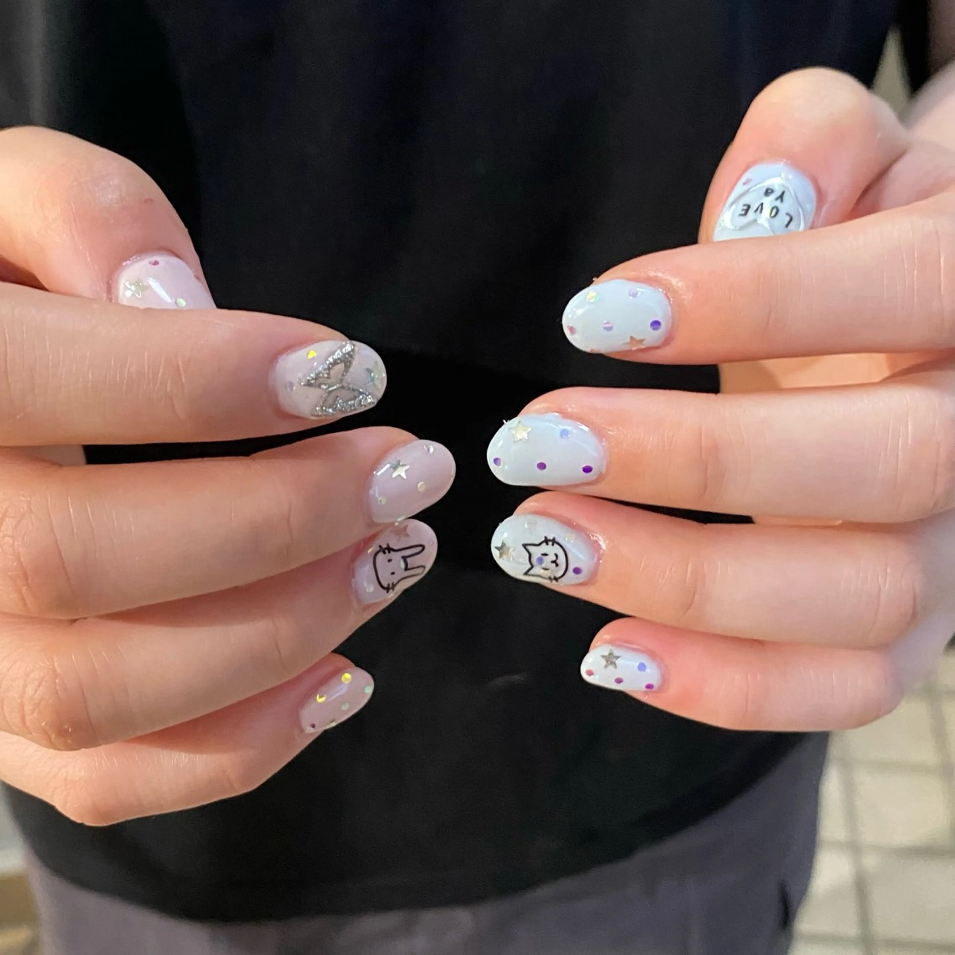 ネイル ハンドネイル 【nail /暖色 カラー】ナナコ🎀のネイルデザイン