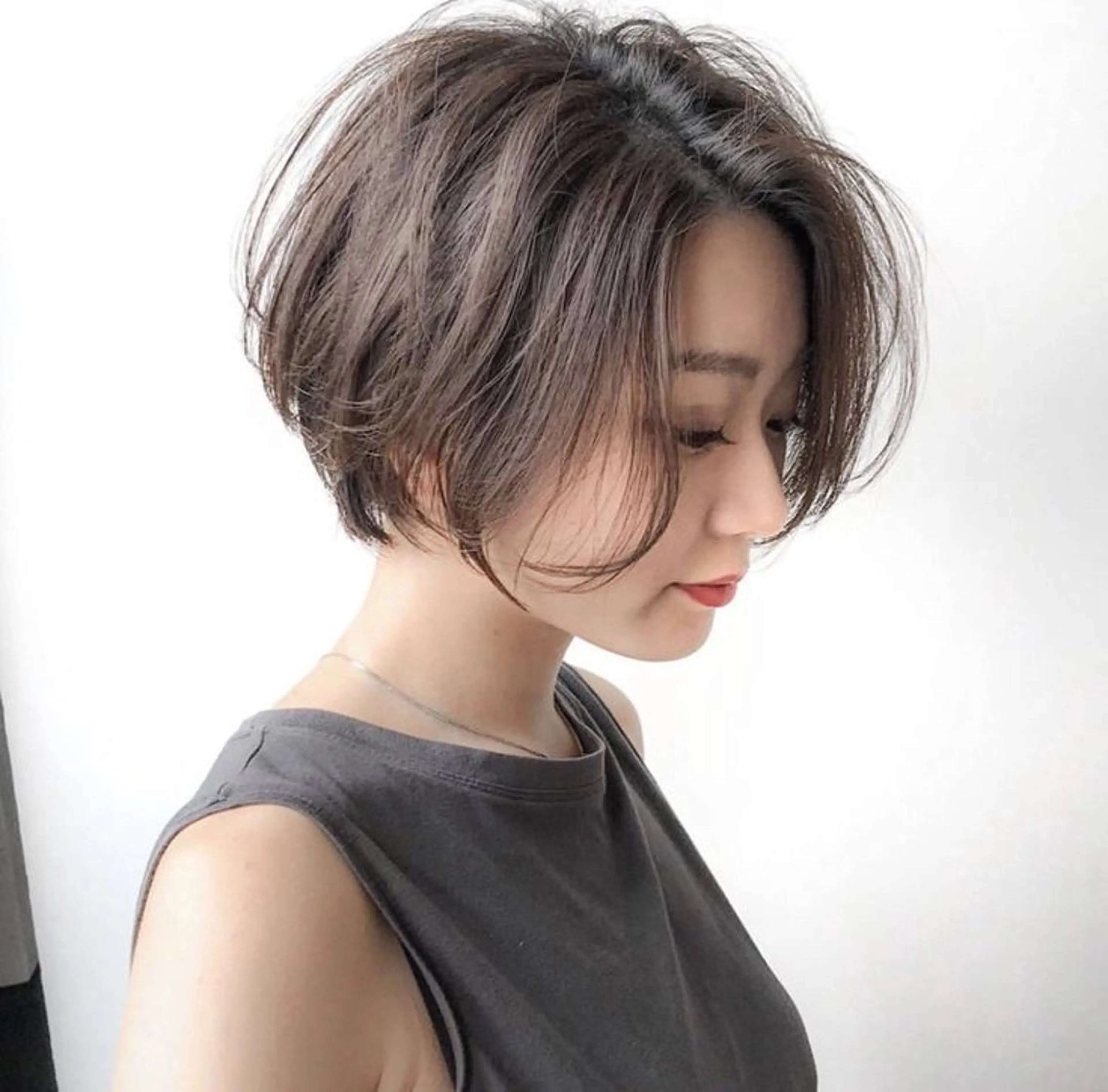 ショート 透け感hair/ ボブ/大世のヘアスタイル