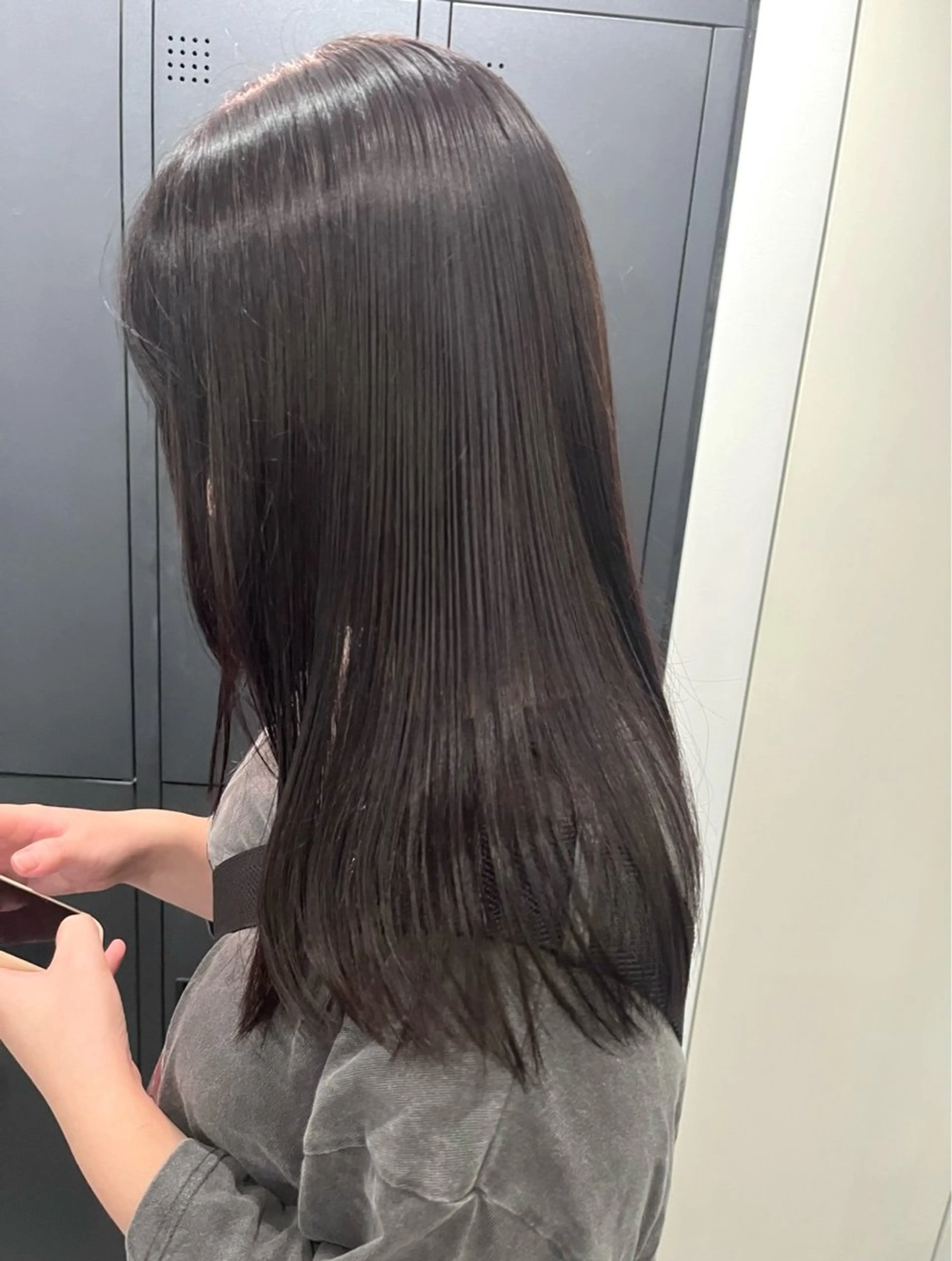 セミロング ヘアカラー ダブルカラー🫐 /まゆ🎀のヘアスタイル