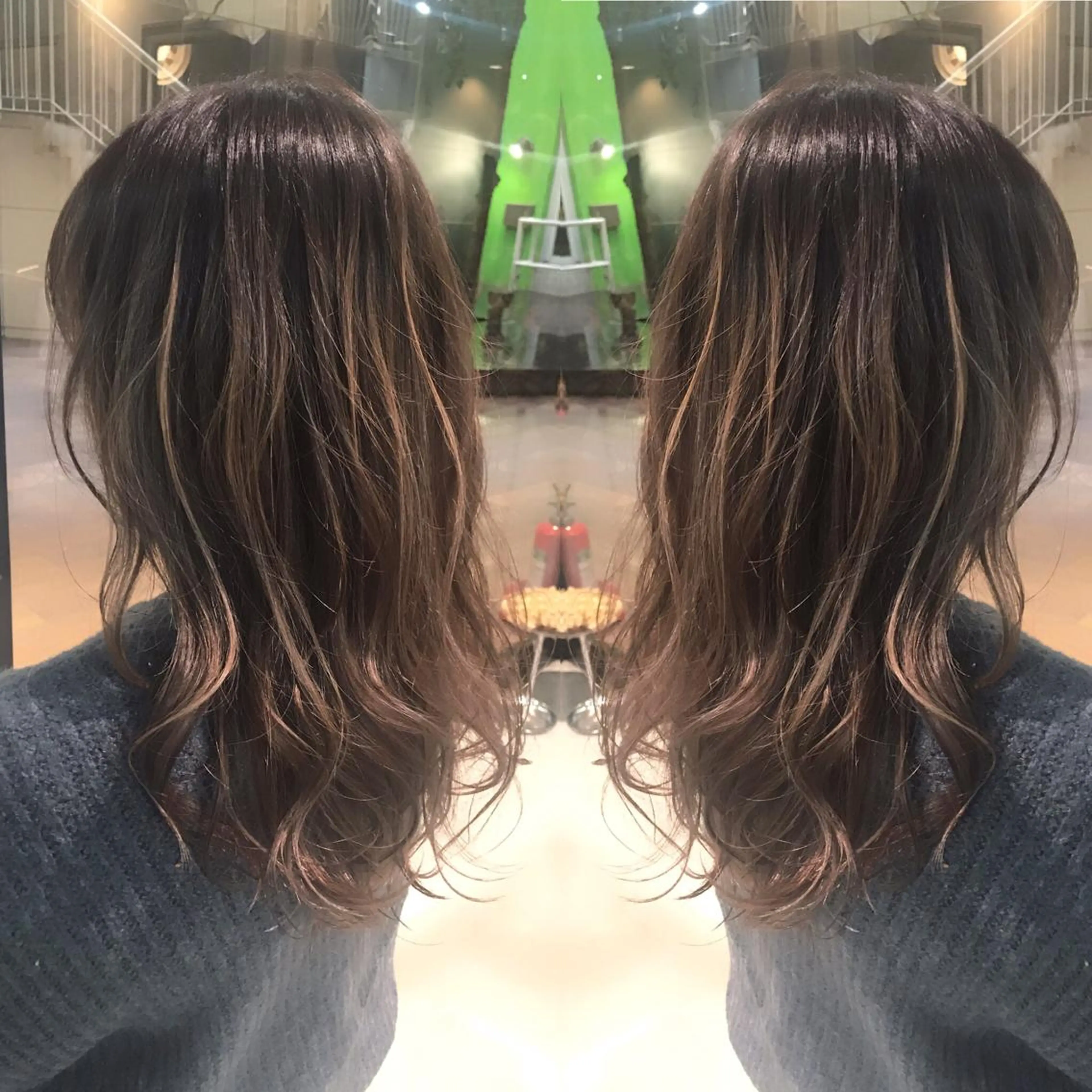 ロング カラー 外国人風カラー 松村 崇弘のヘアスタイル