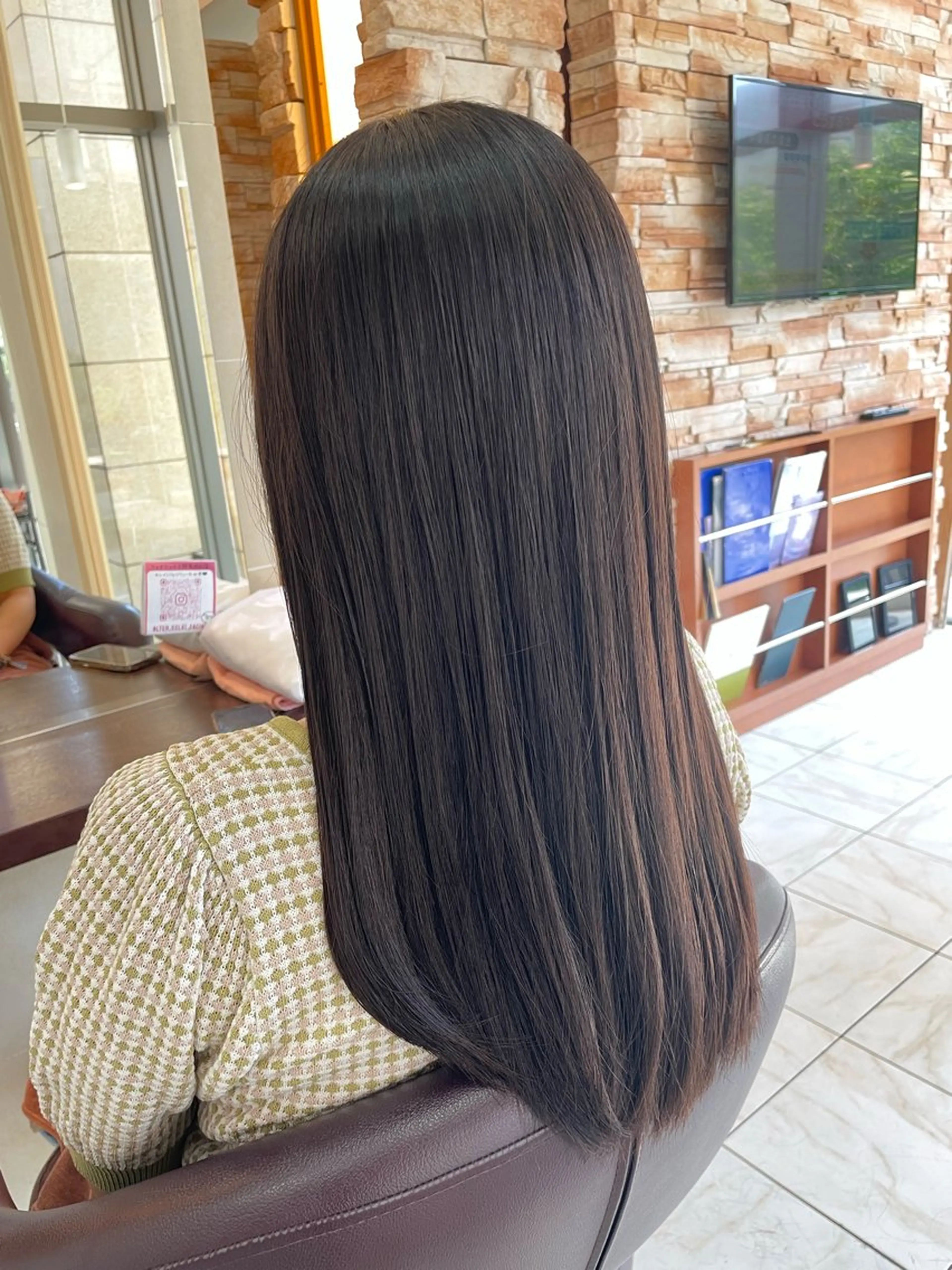 ロング 縮毛矯正 カット 縮毛矯正 垢抜け透明感カラー 🌻篠崎梓🌻のヘアスタイル