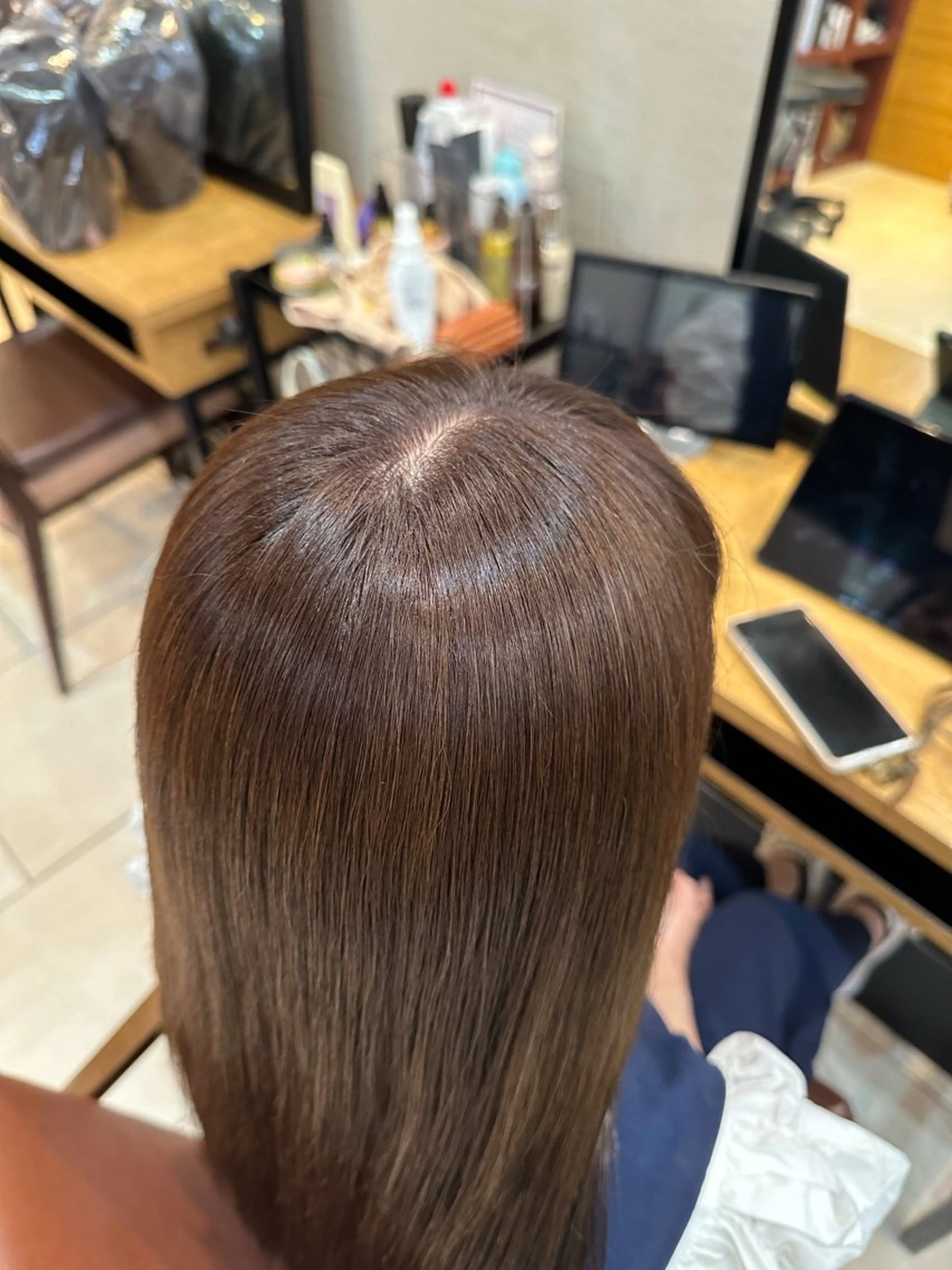 カラー 透明感カラー ヘアカラー トリートメント フェザーパーマ/ 縮毛矯正/げんのヘアスタイル