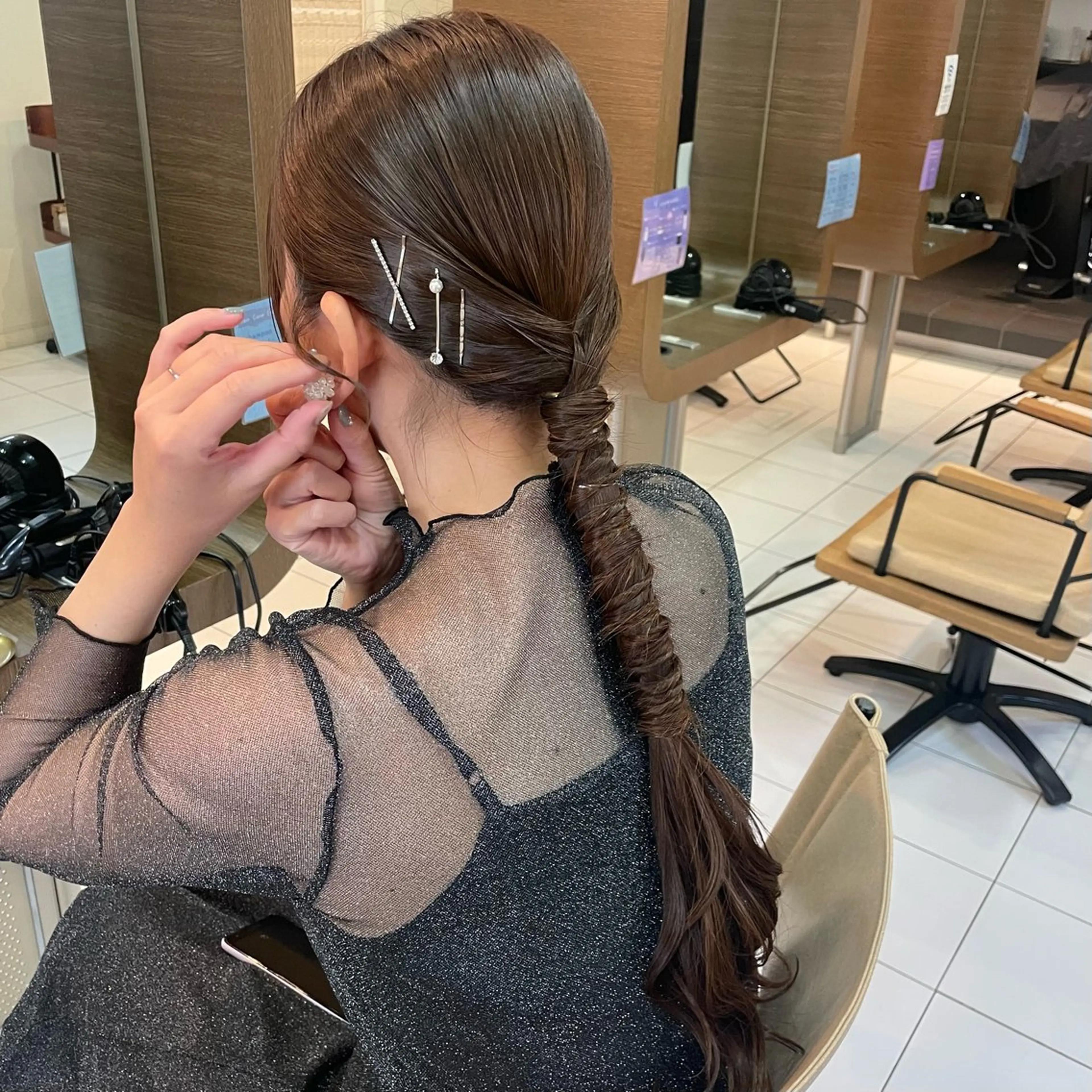 ロング ヘアアレンジ 結婚式・ブライダル 透明感カラー/ 寺田千雅子のヘアスタイル