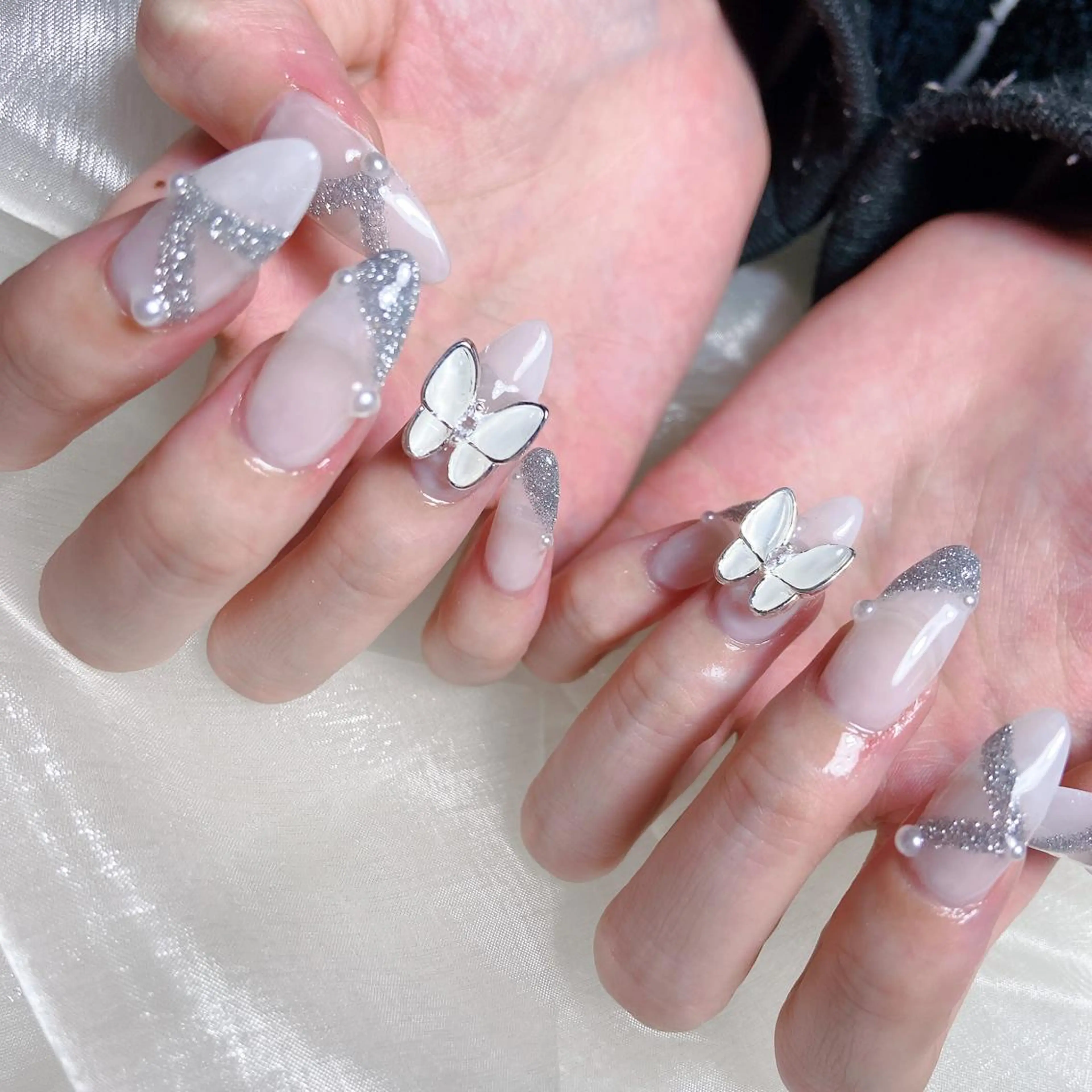 ネイル 長さ出し ハンドネイル nailsalon REJOICEのネイルデザイン