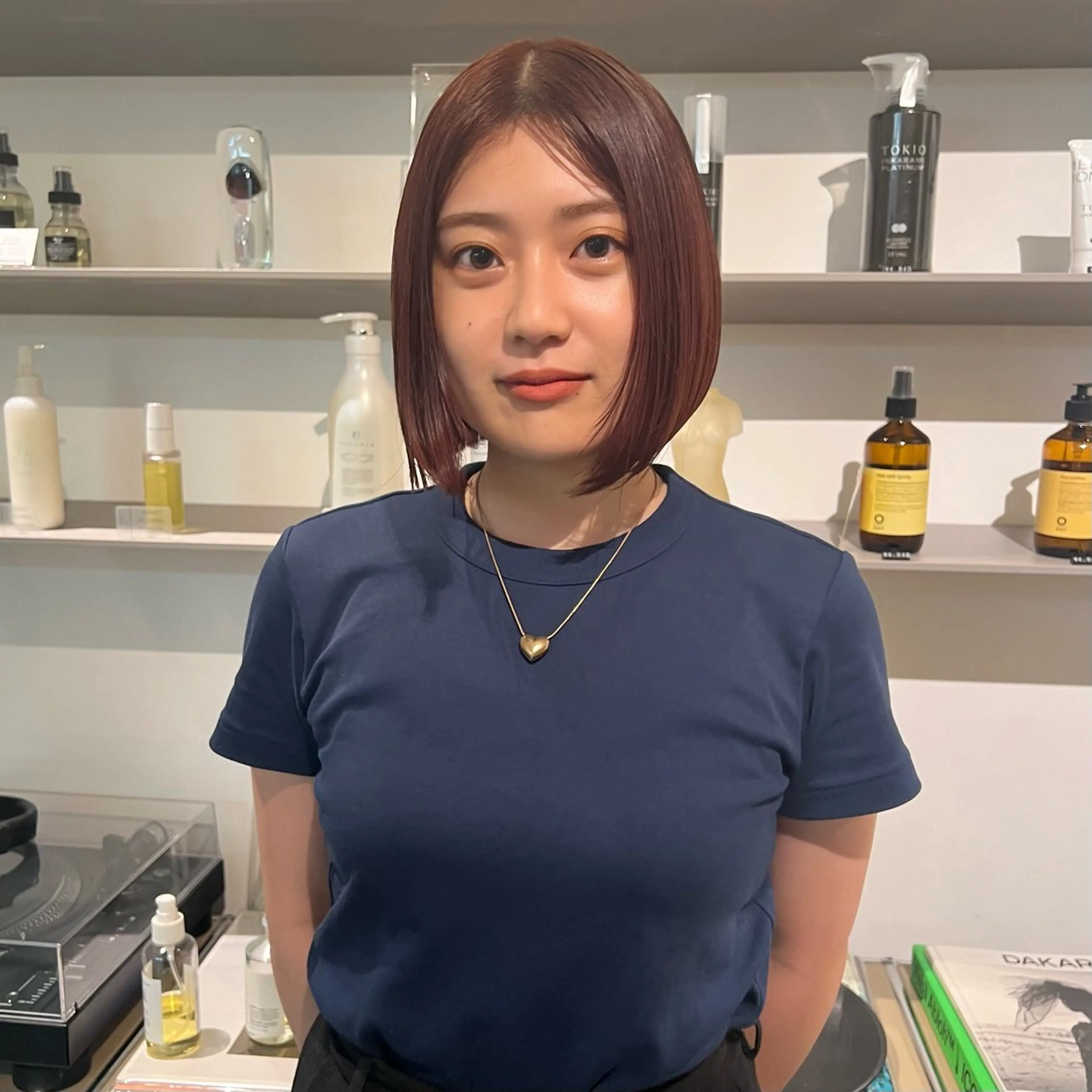 ミディアム カラー ヘアカラー MARIKA 透け感 / 韓国ヘア🪄♡のヘアスタイル