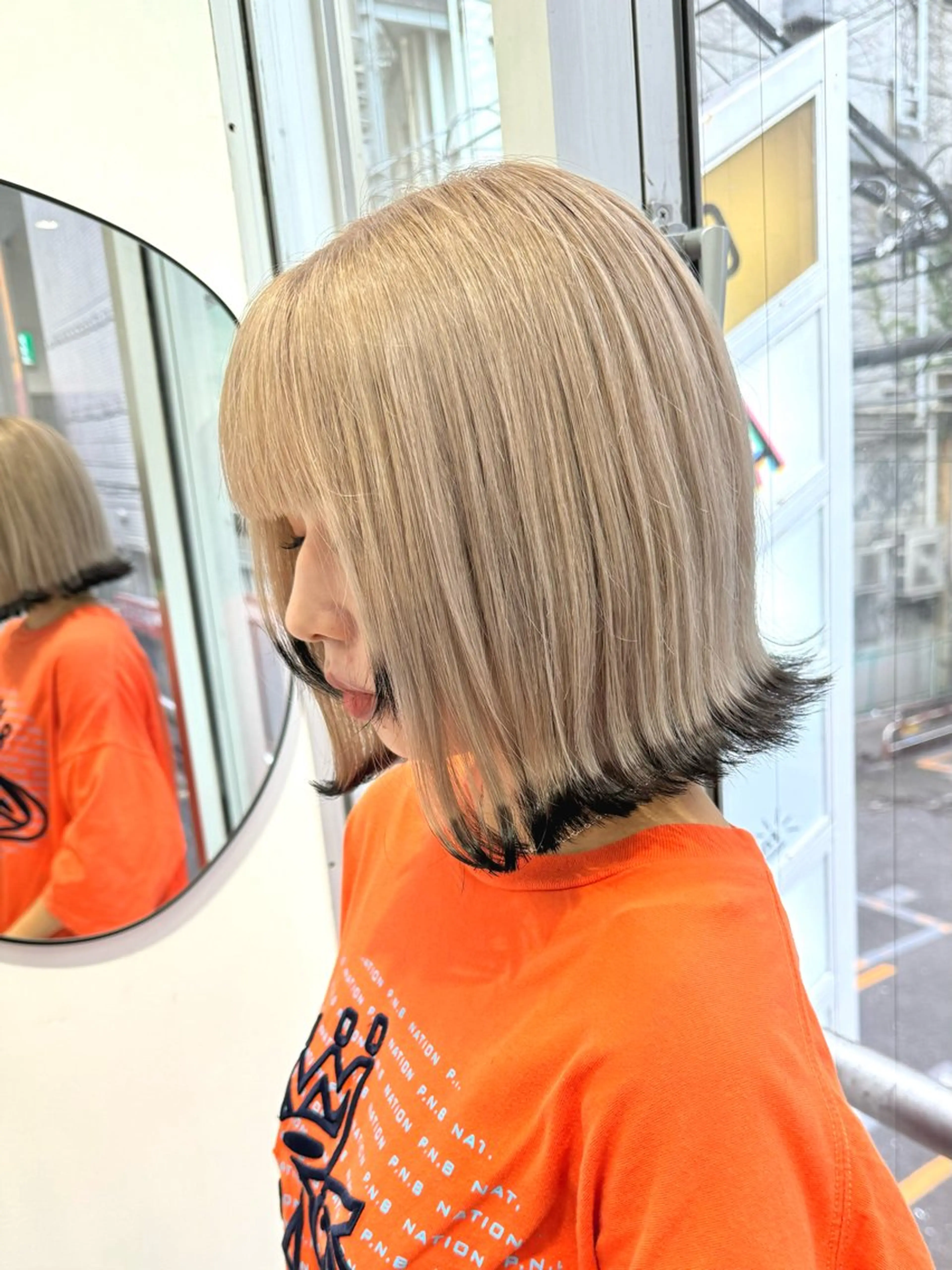 ショート カラー 狐カラー カット ヘアカラー トリートメント ヘアセット SALOWIN新宿三丁目【サロウィン】所属・ハッシュレイヤー💐 透明感カラー💐青木のヘアスタイル