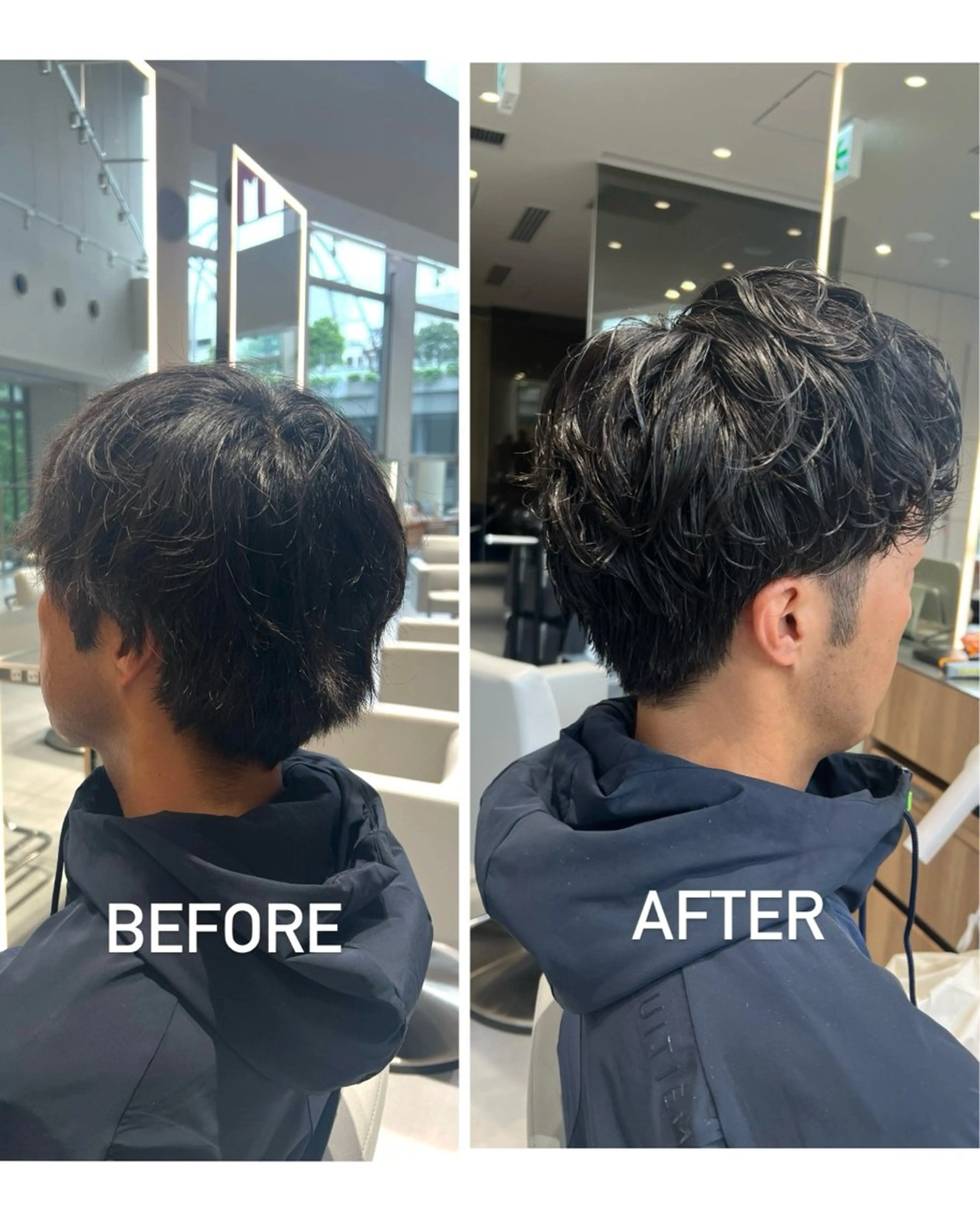 パーマ メンズ メンズパーマ kako ショート ボブのヘアスタイル