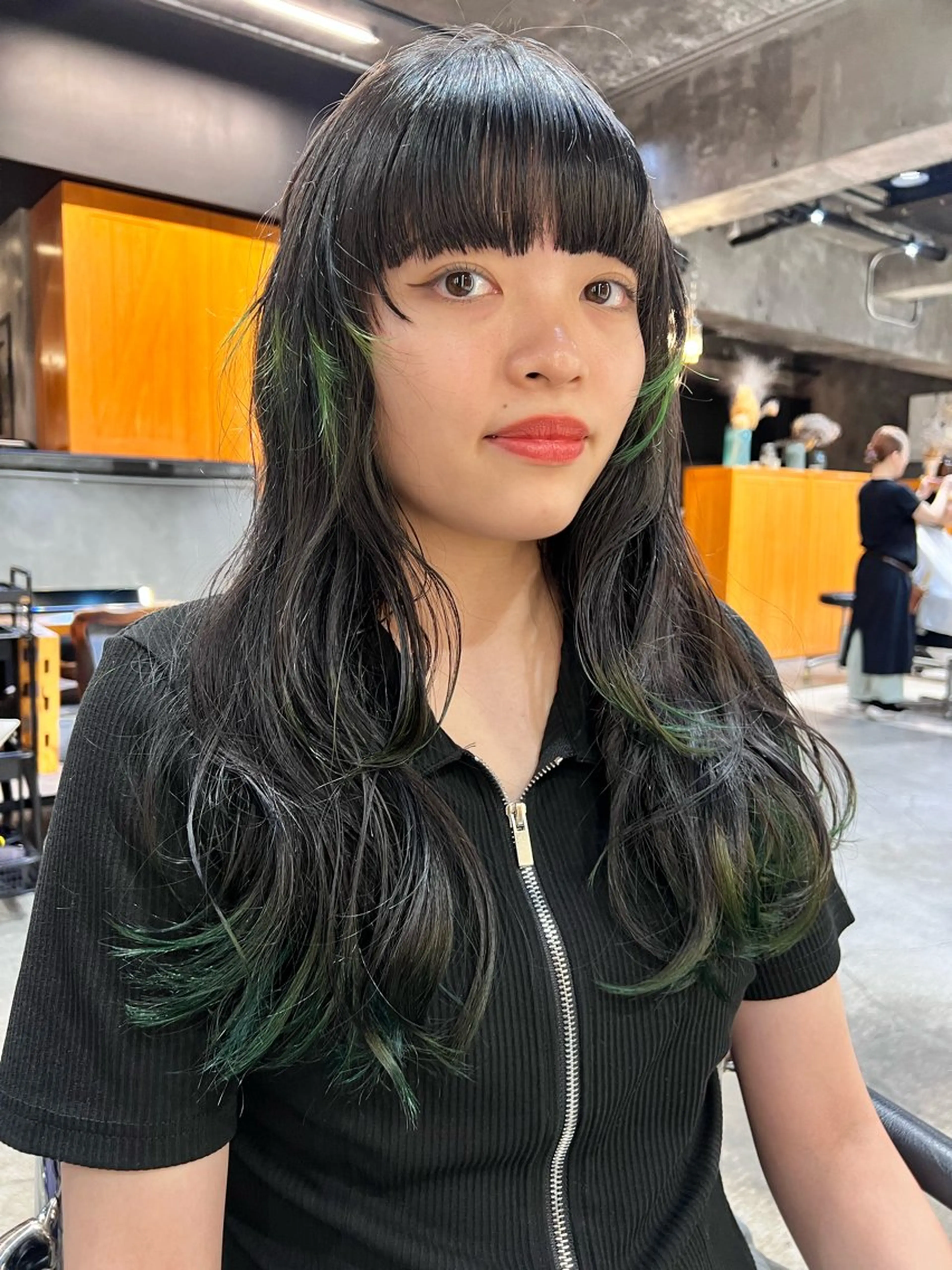 ロング カラー カット ヘアカラー haco＋所属・圧倒的デザイン力 店長🎨RENAのヘアスタイル
