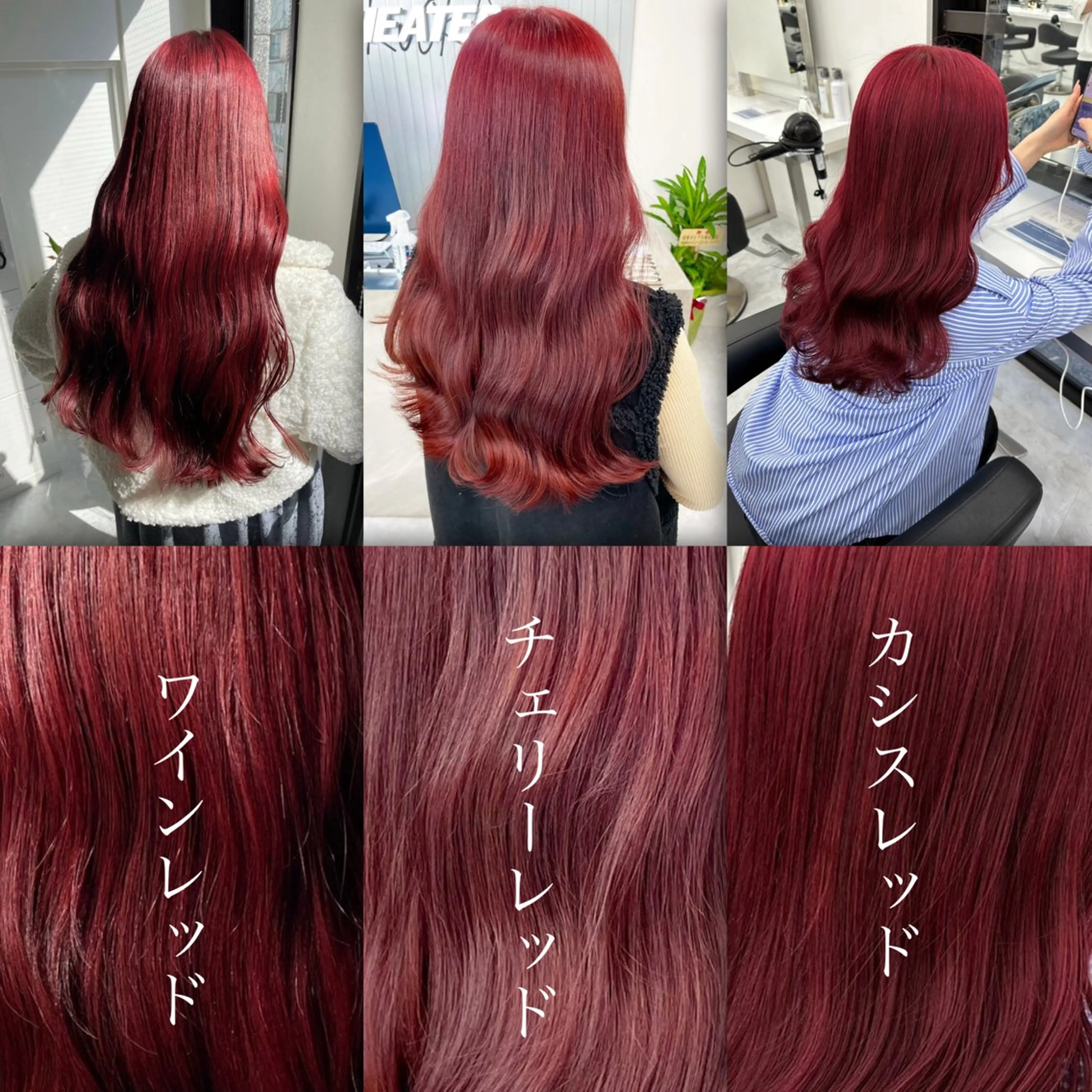 セミロング カラー ヘアカラー トリートメント 🍒ワイン系 ウルフカット🍒拓未のヘアスタイル