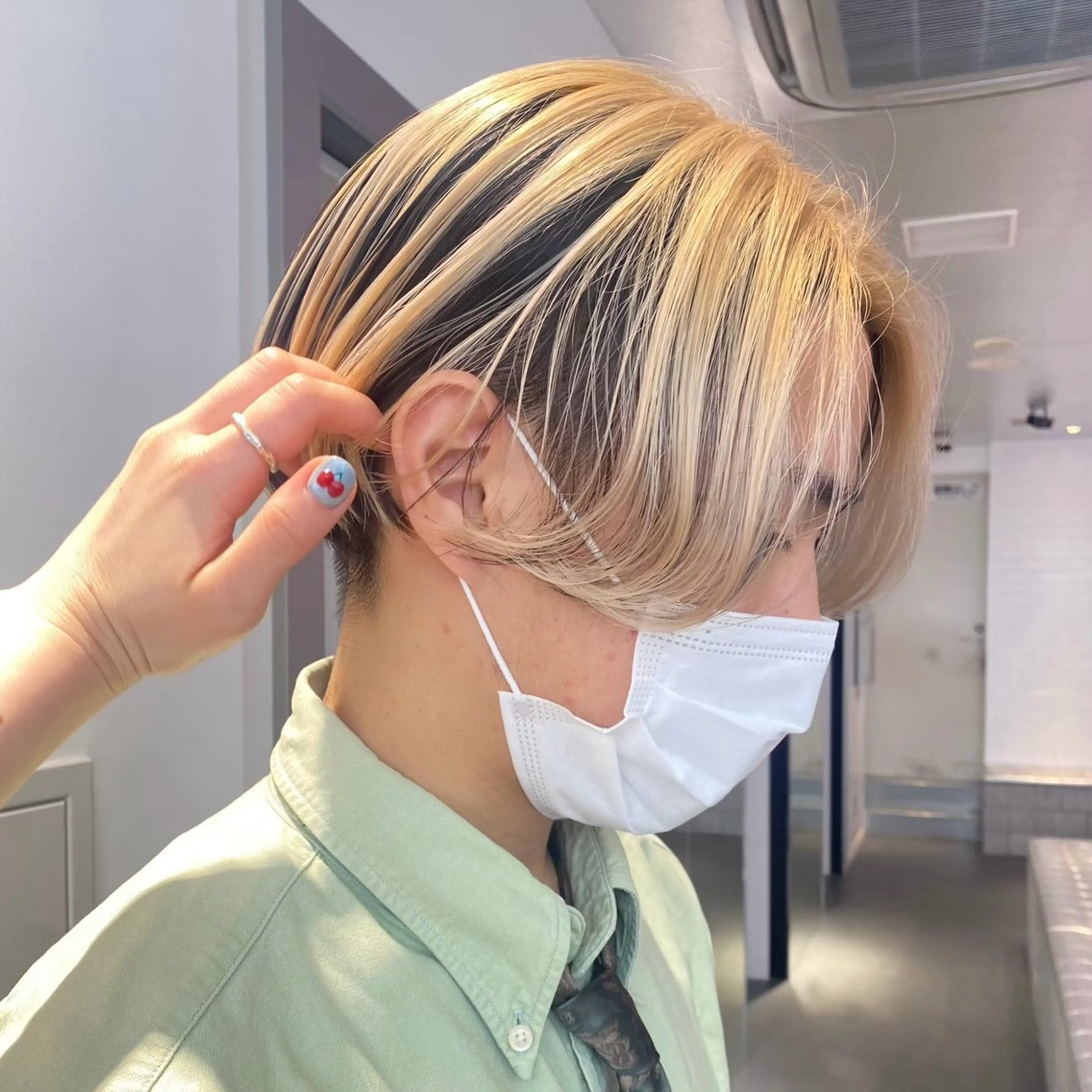 ショート カラー ヘアアレンジ トリートメント 🥀モテ暖色× エクステ🥀あかりのヘアスタイル