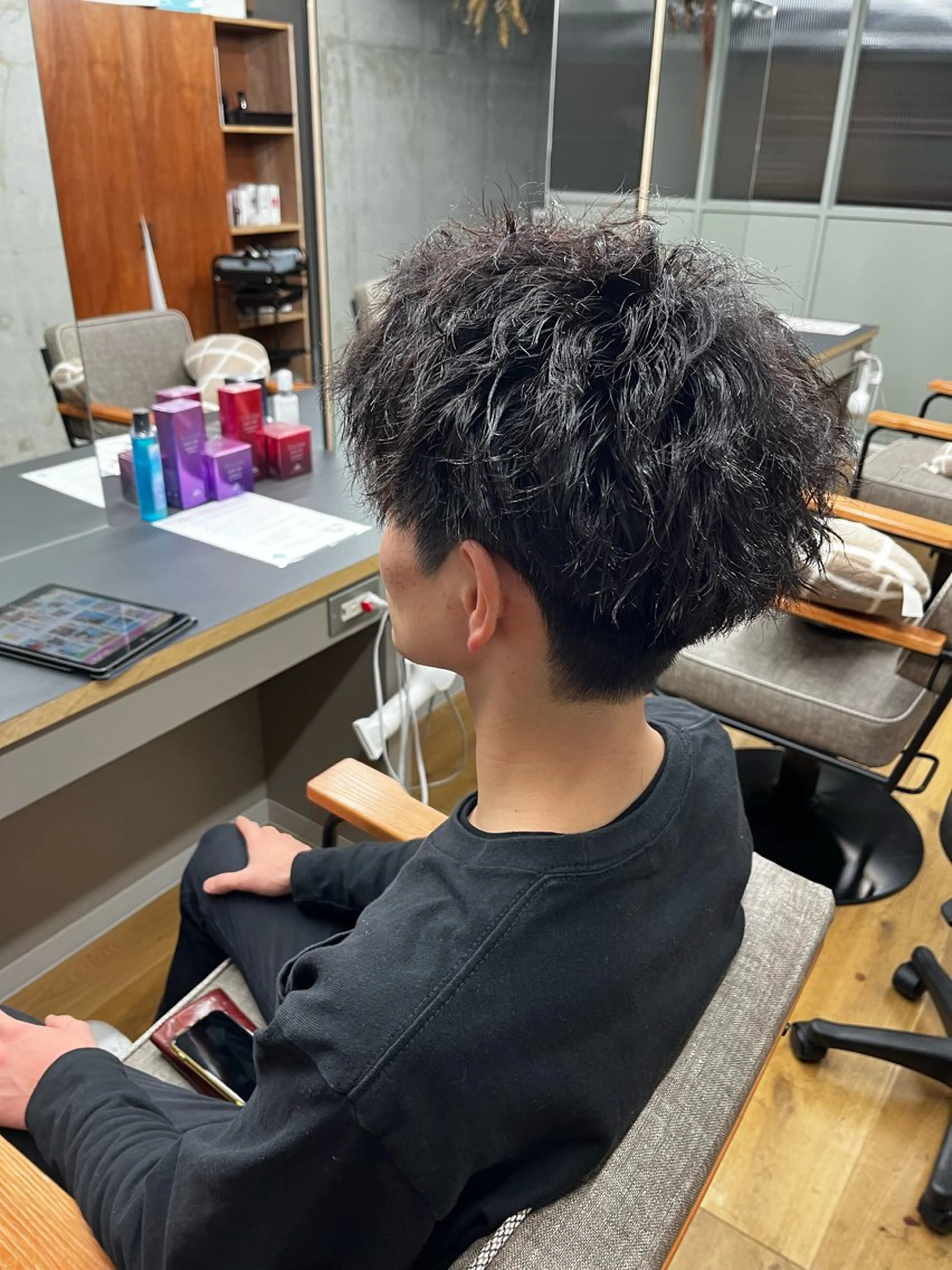 パーマ メンズ カット パーマ ROSSO Hair＆SPA  香椎宮前店所属・SHIINA 香椎宮前店のヘアスタイル