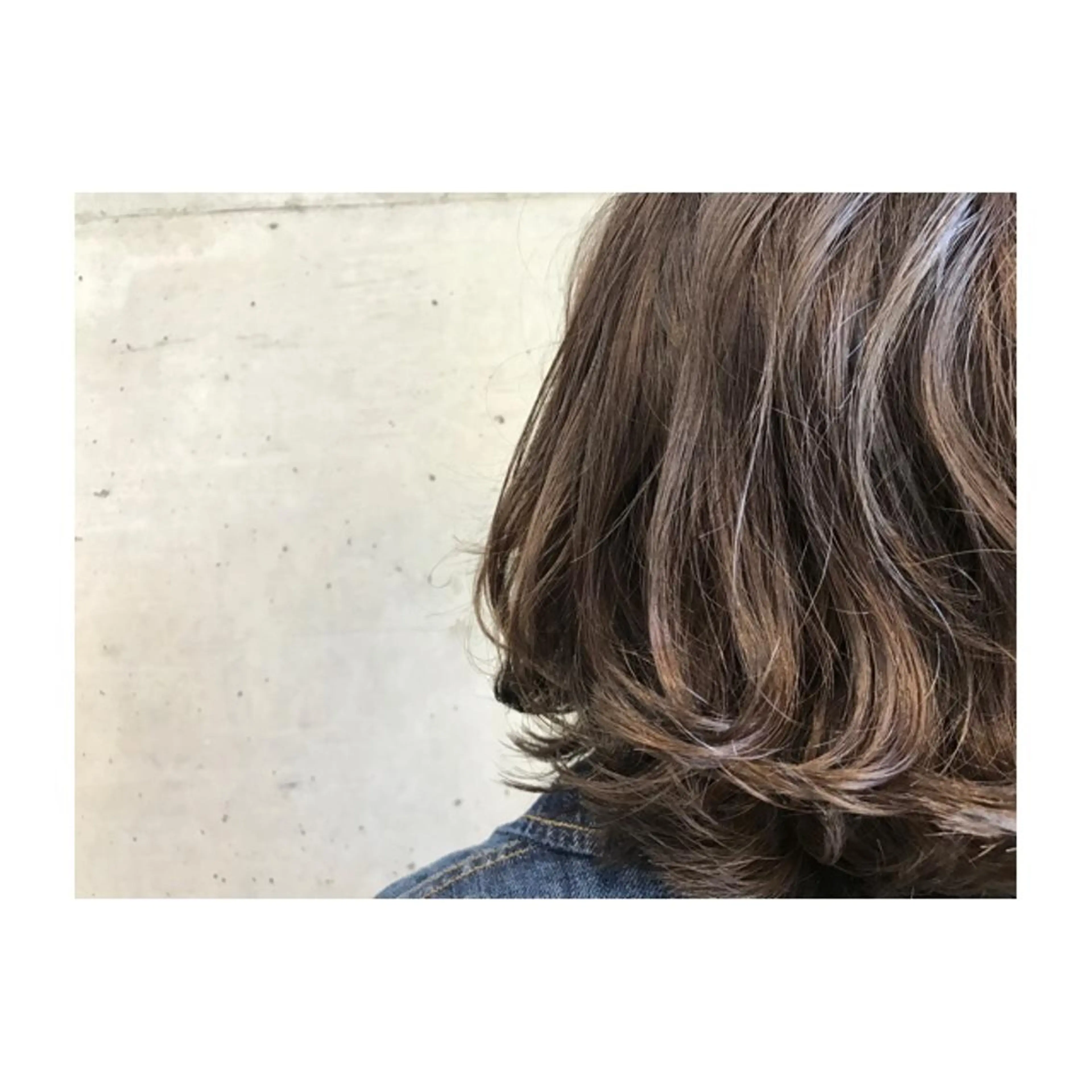 ミディアム カラー アッシュ ラベンダーカラー ボブ 大栗 佑也  髪質改善のヘアスタイル