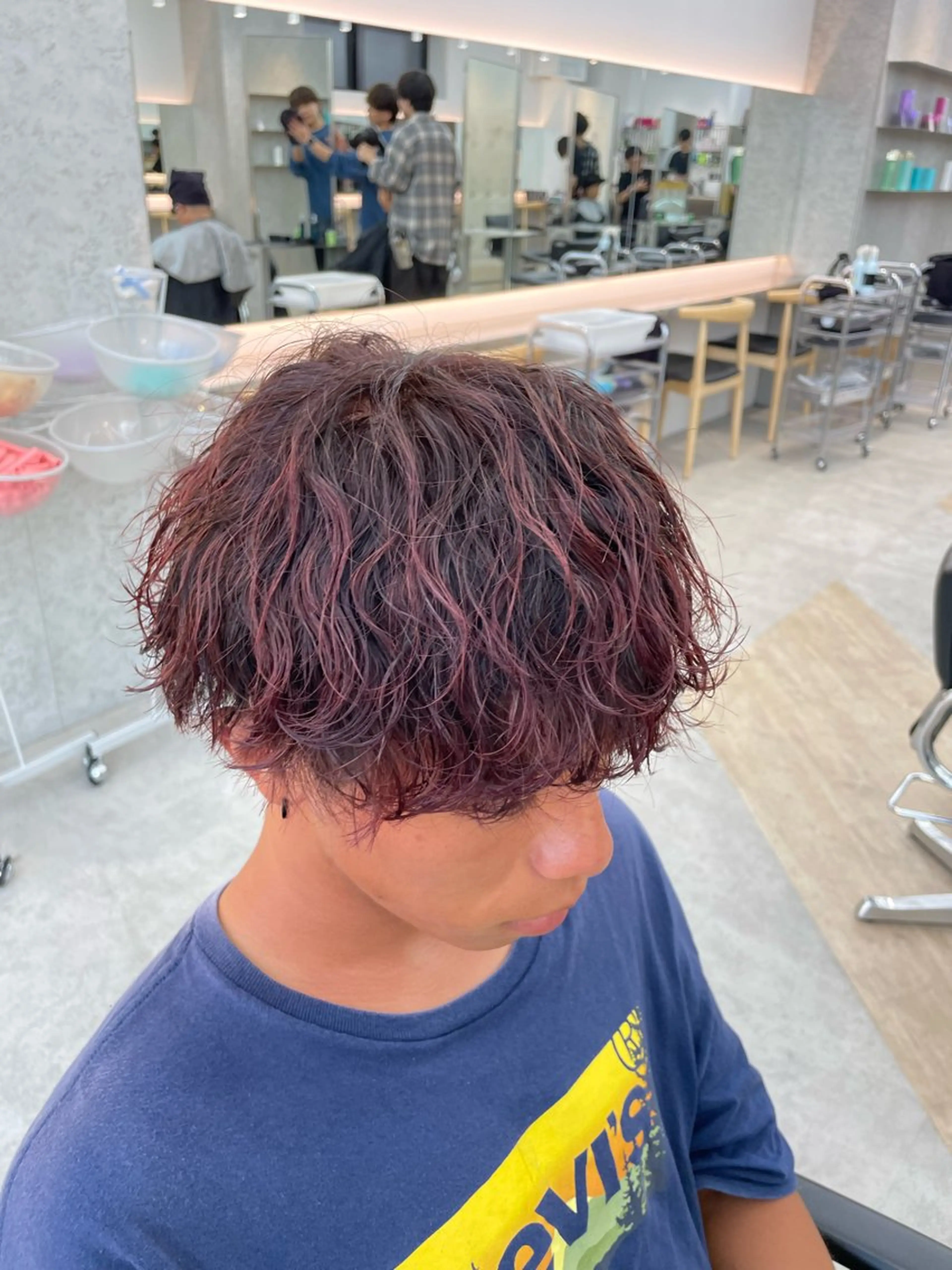 ショート パーマ メンズ カット パーマ fifth  SAKAE所属・山本千太 ✨メンズパーマ✨のヘアスタイル
