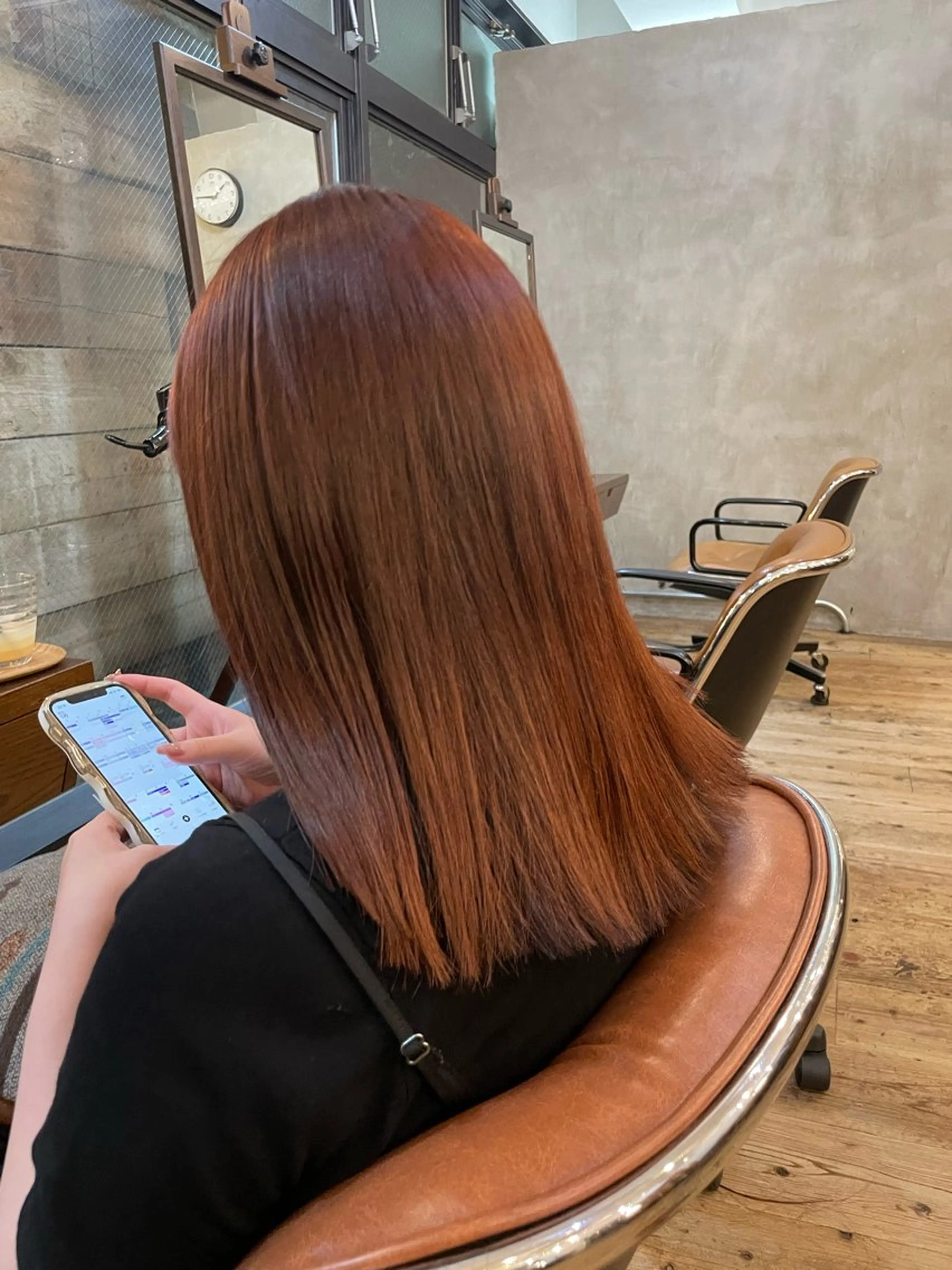 セミロング カット ヘアカラー トリートメント 🍁ハイトーンカラー 無料🍁陸来のヘアスタイル