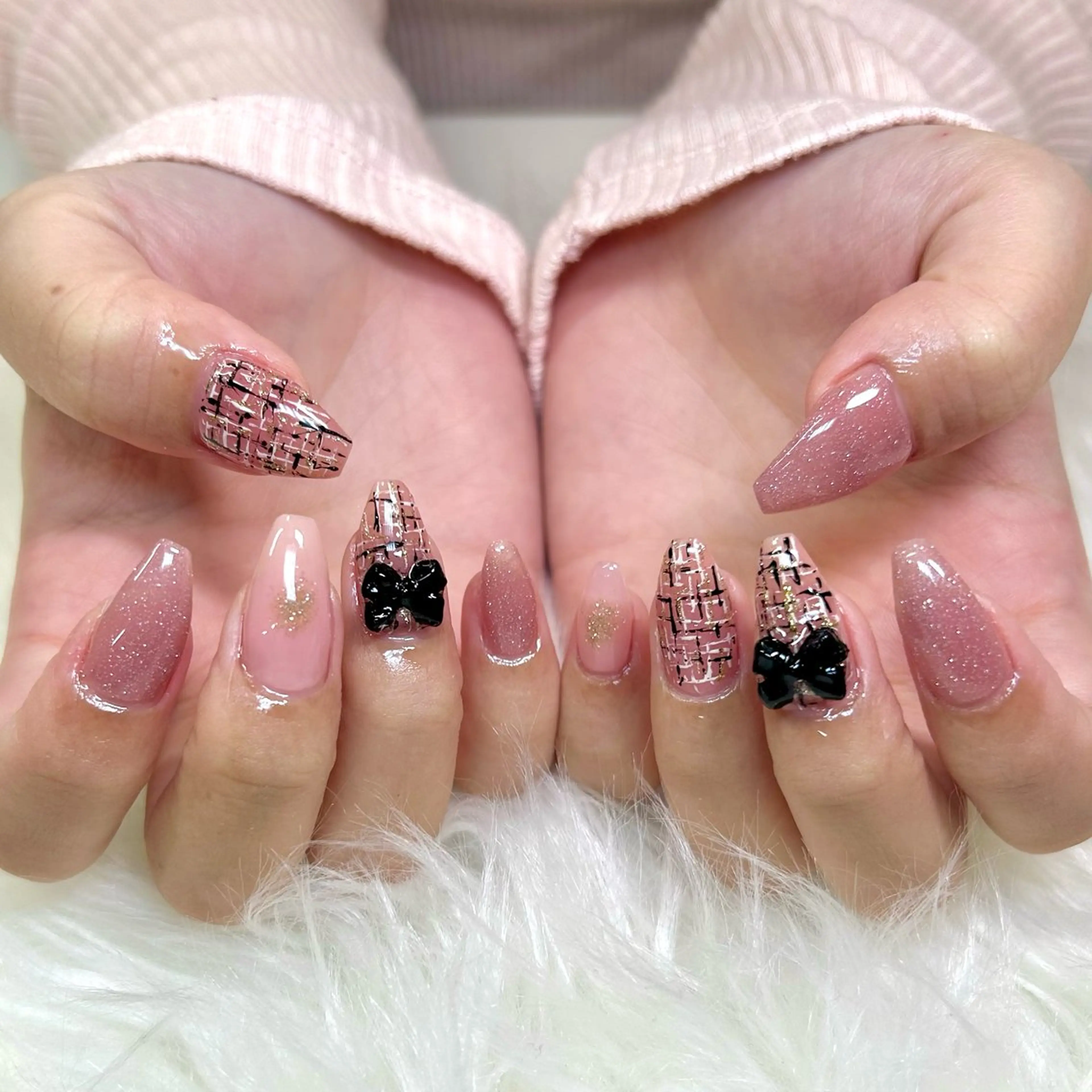 ネイル アートネイル チークネイル 成人式 フラワーネイル グラデーション ハンドネイル yamane de salonのネイルデザイン