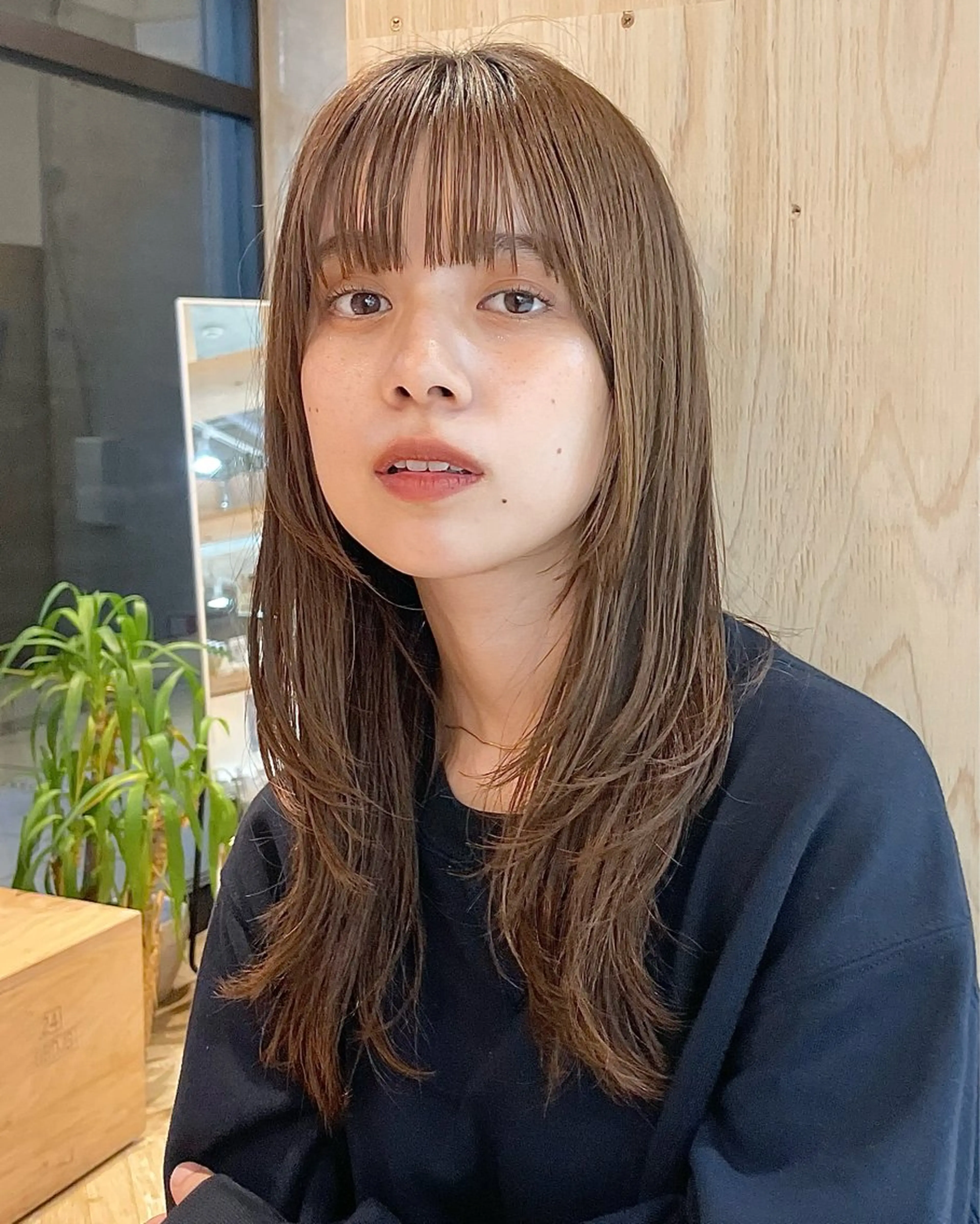 ロング カット ヘアカラー トリートメント 似合わせ/透明感 /レイヤー/りほ🤍のヘアスタイル