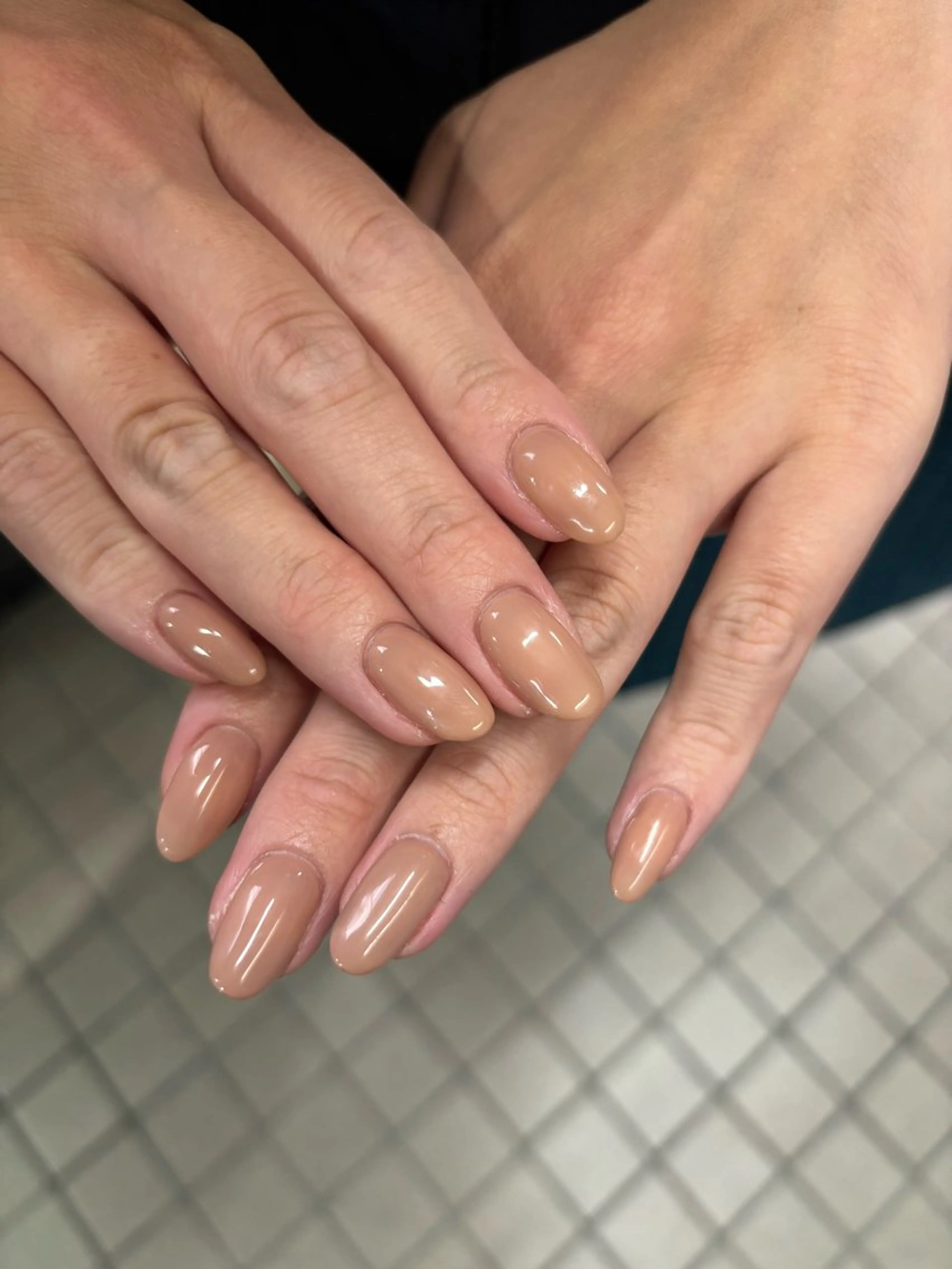 ネイル ワンカラーネイル 清家 楓夏のネイルデザイン