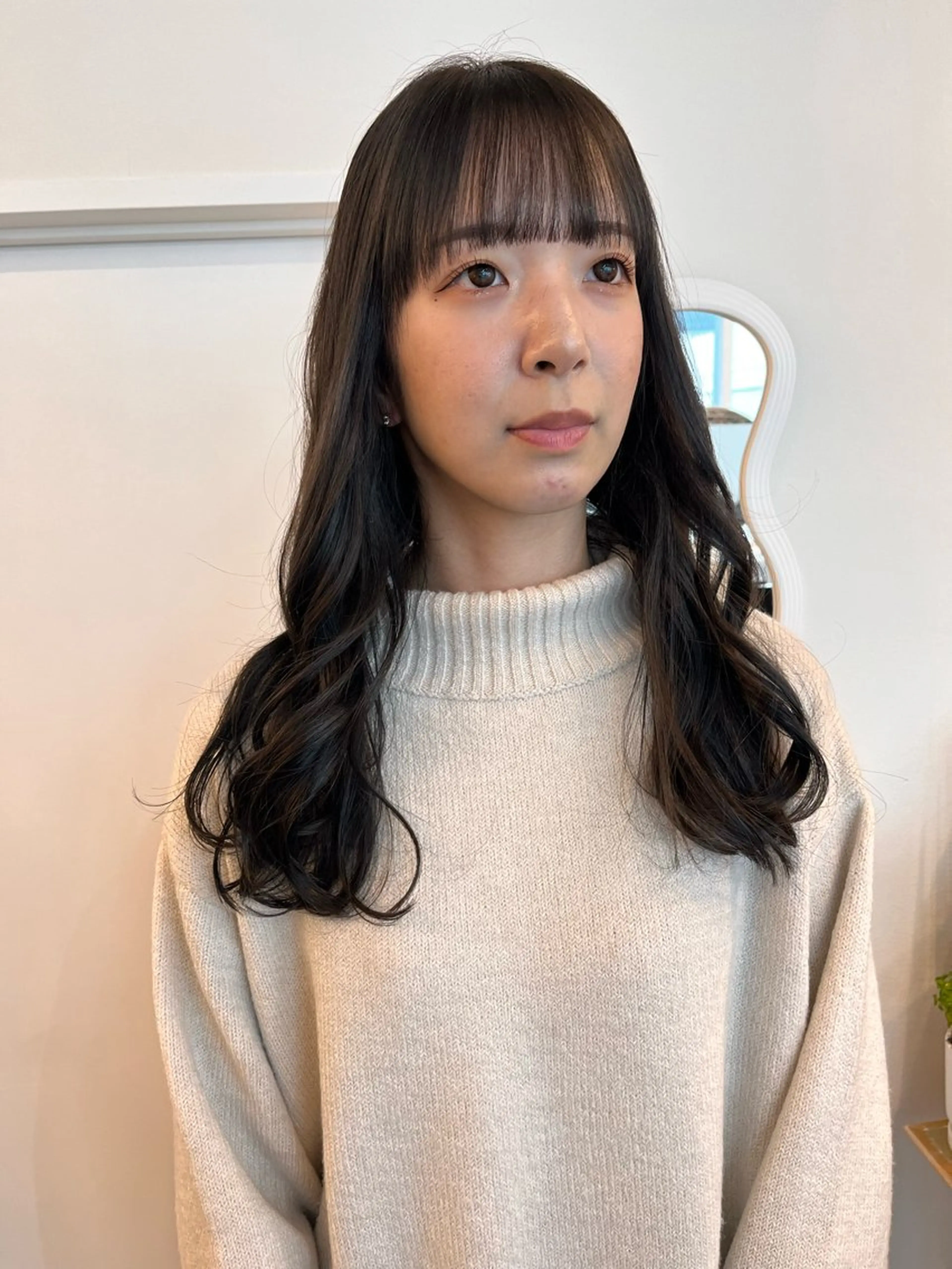 ロング カラー 透明感カラー グレージュ カット ヘアカラー parc hair 🛝【honoka】のヘアスタイル