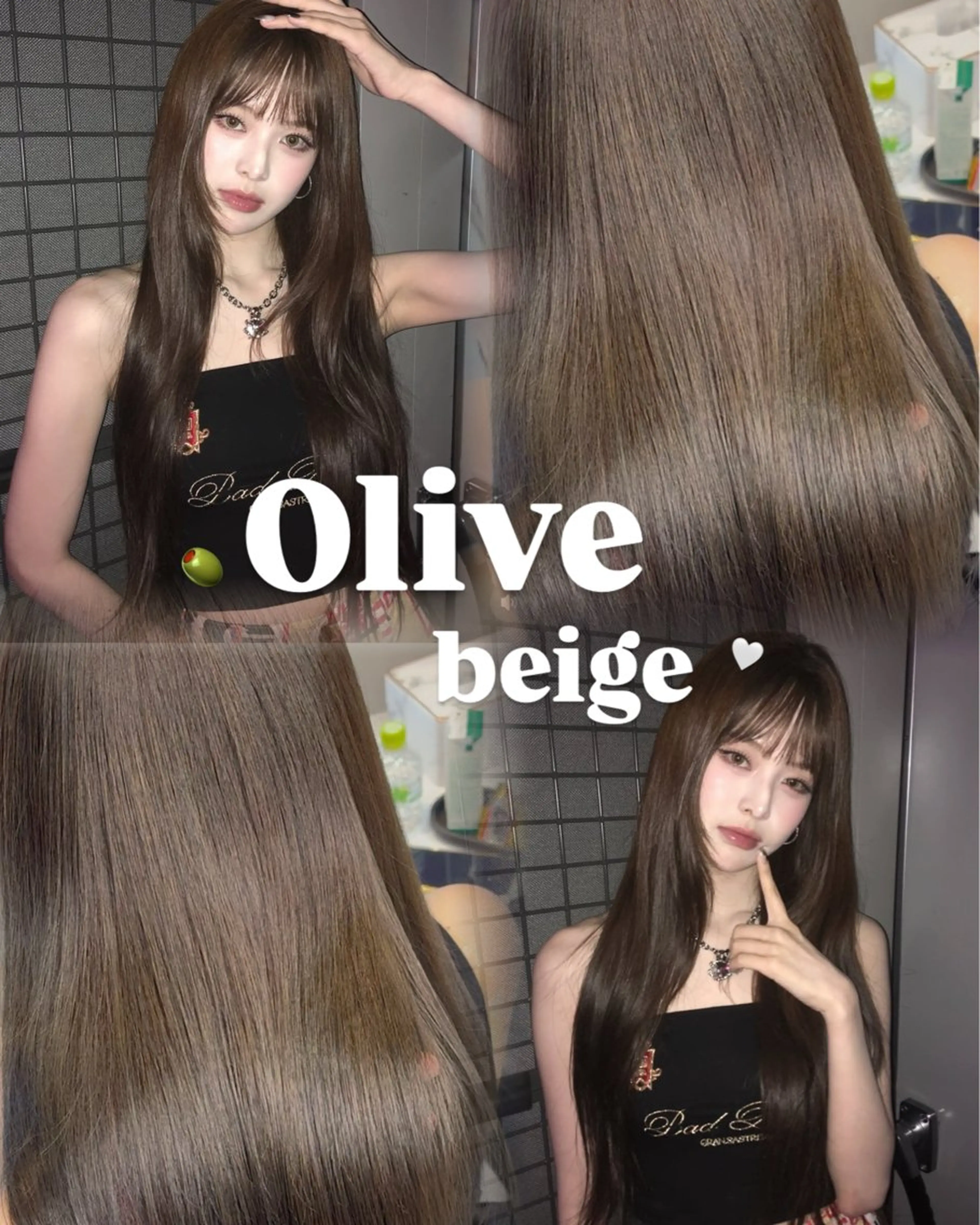 🫒大人気オリーブカラー🫒 ワンカラー＋3stepトリートメント️🫧の写真