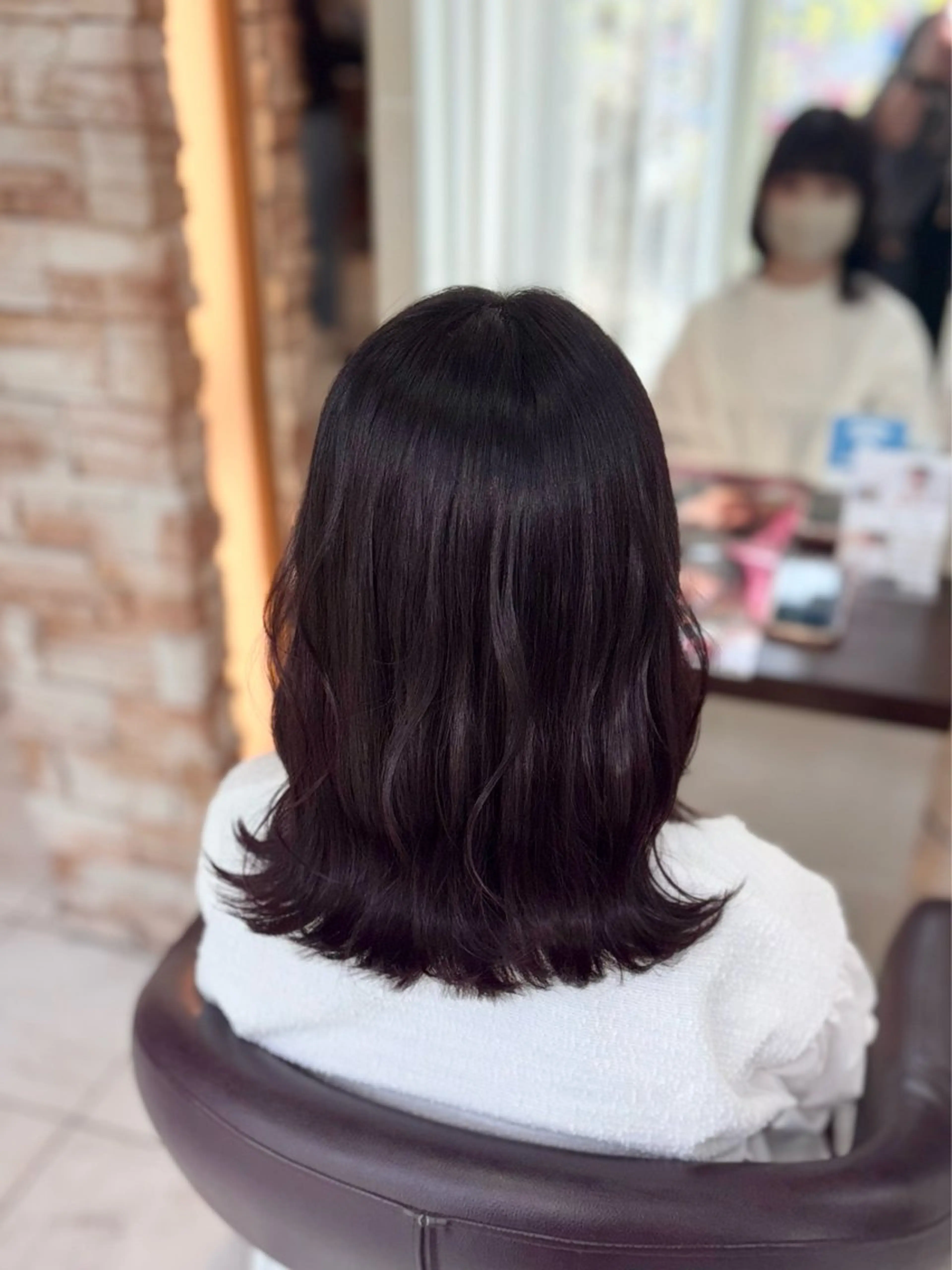 ロング カラー ヘアカラー トリートメント 🎀透明感カラー 🐈ナズナのヘアスタイル