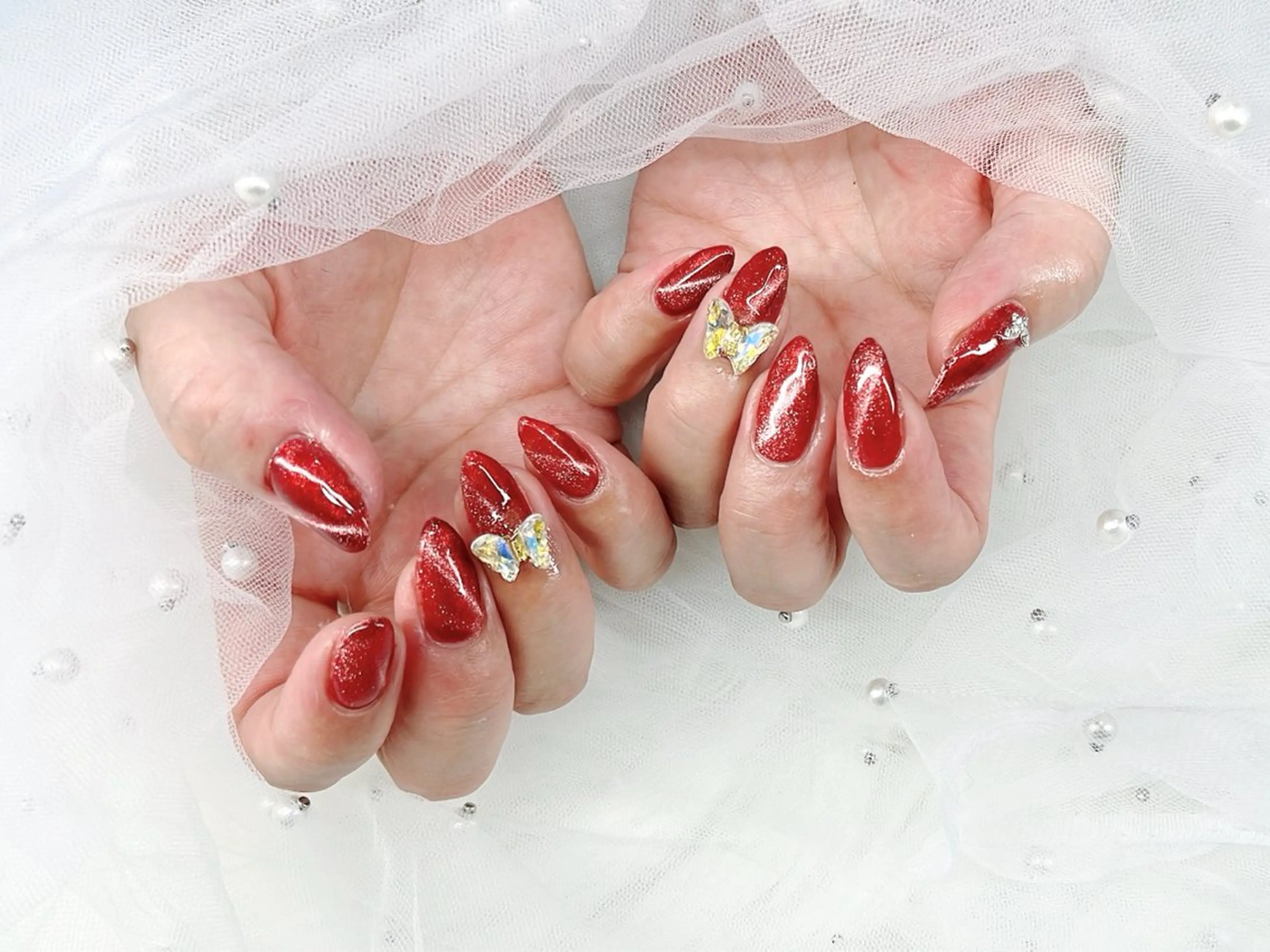 セミロング ハンドネイル ogama marinaのネイルデザイン