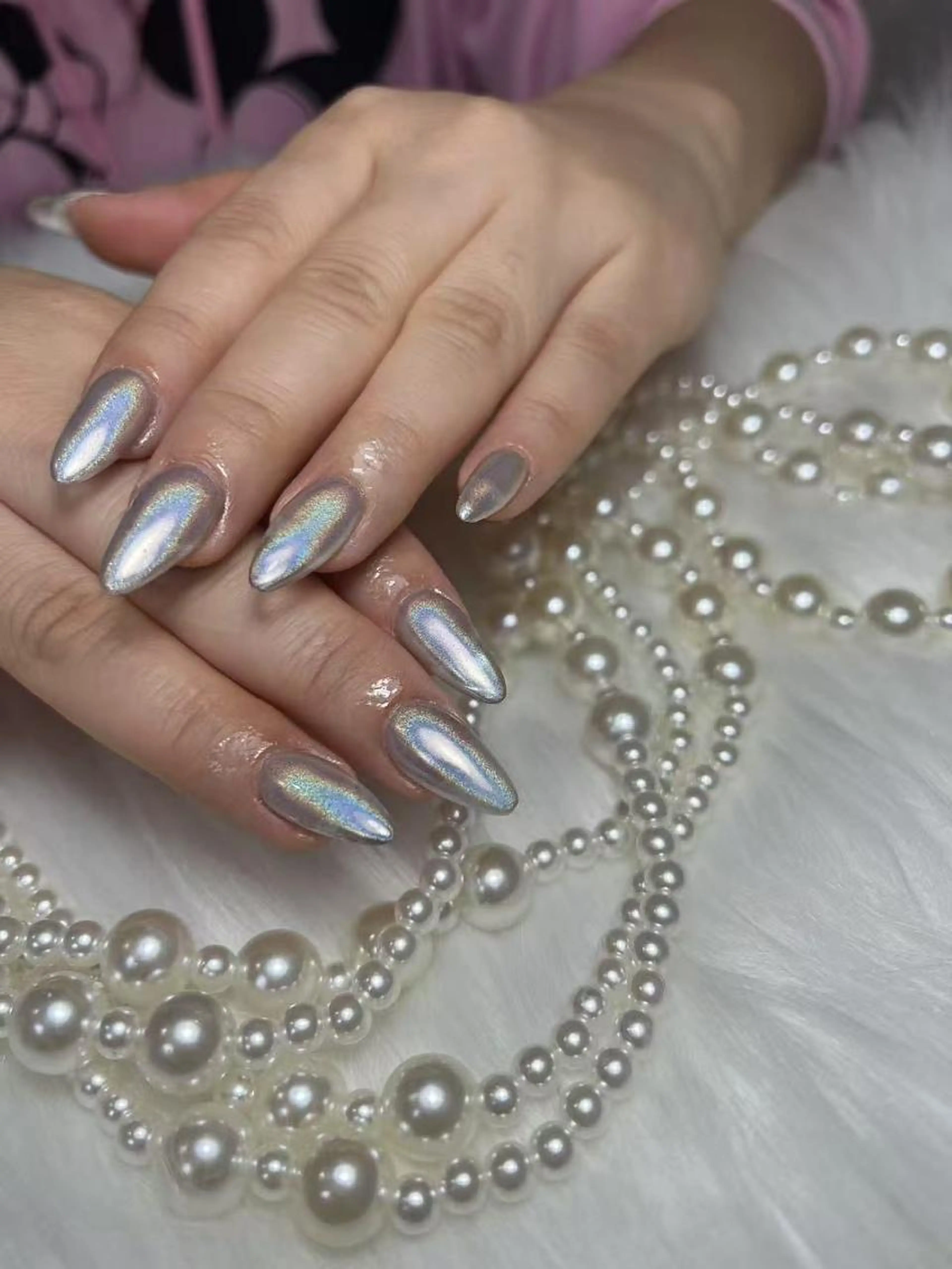 12月⭐オフ無料⭐ 🍐ハンド⭐️ミラー/オーロラ⭐️の写真