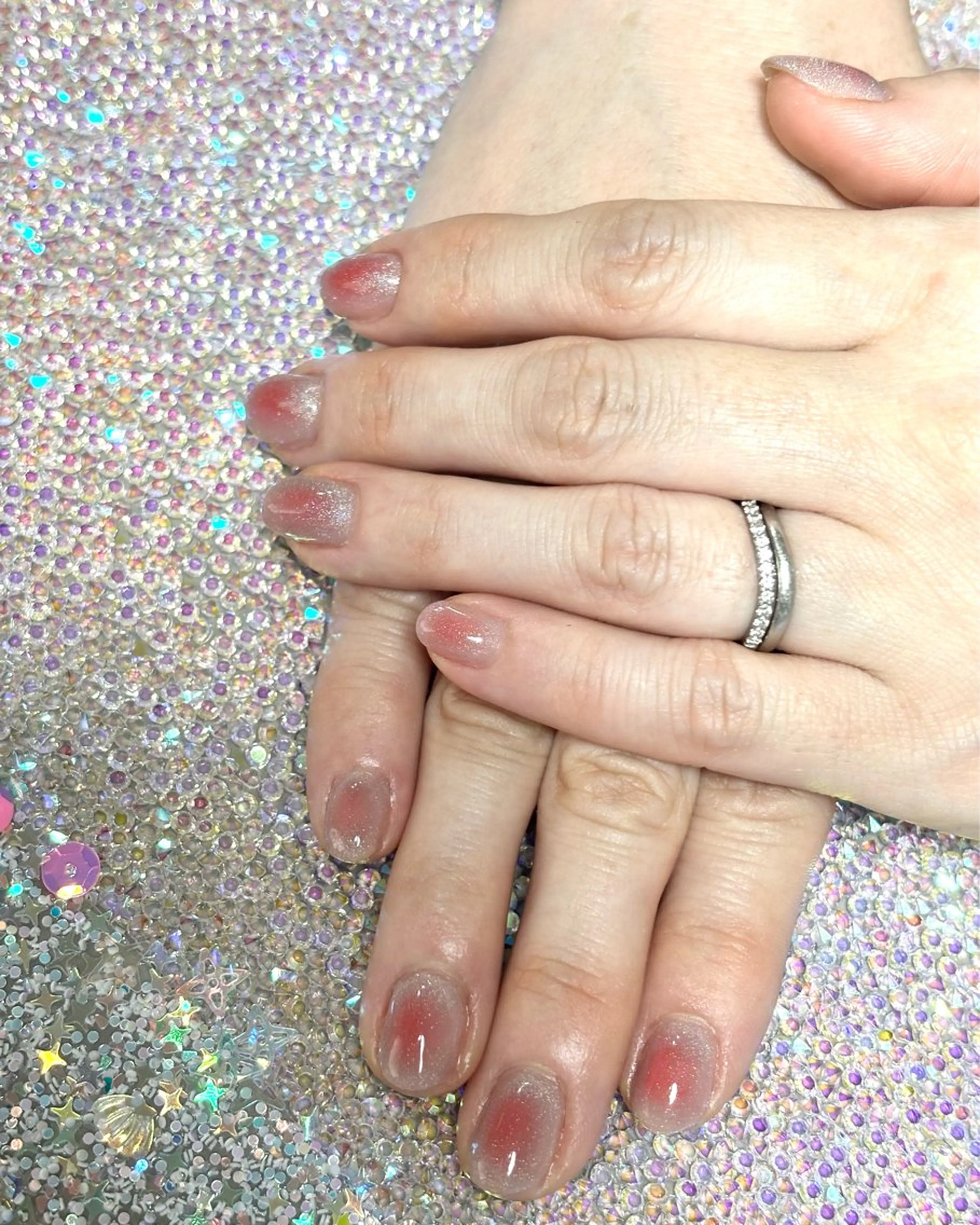 ネイル チークネイル 春ネイル Nail&Spa SeaGlass所属・SeaGlass tomoのネイルデザイン