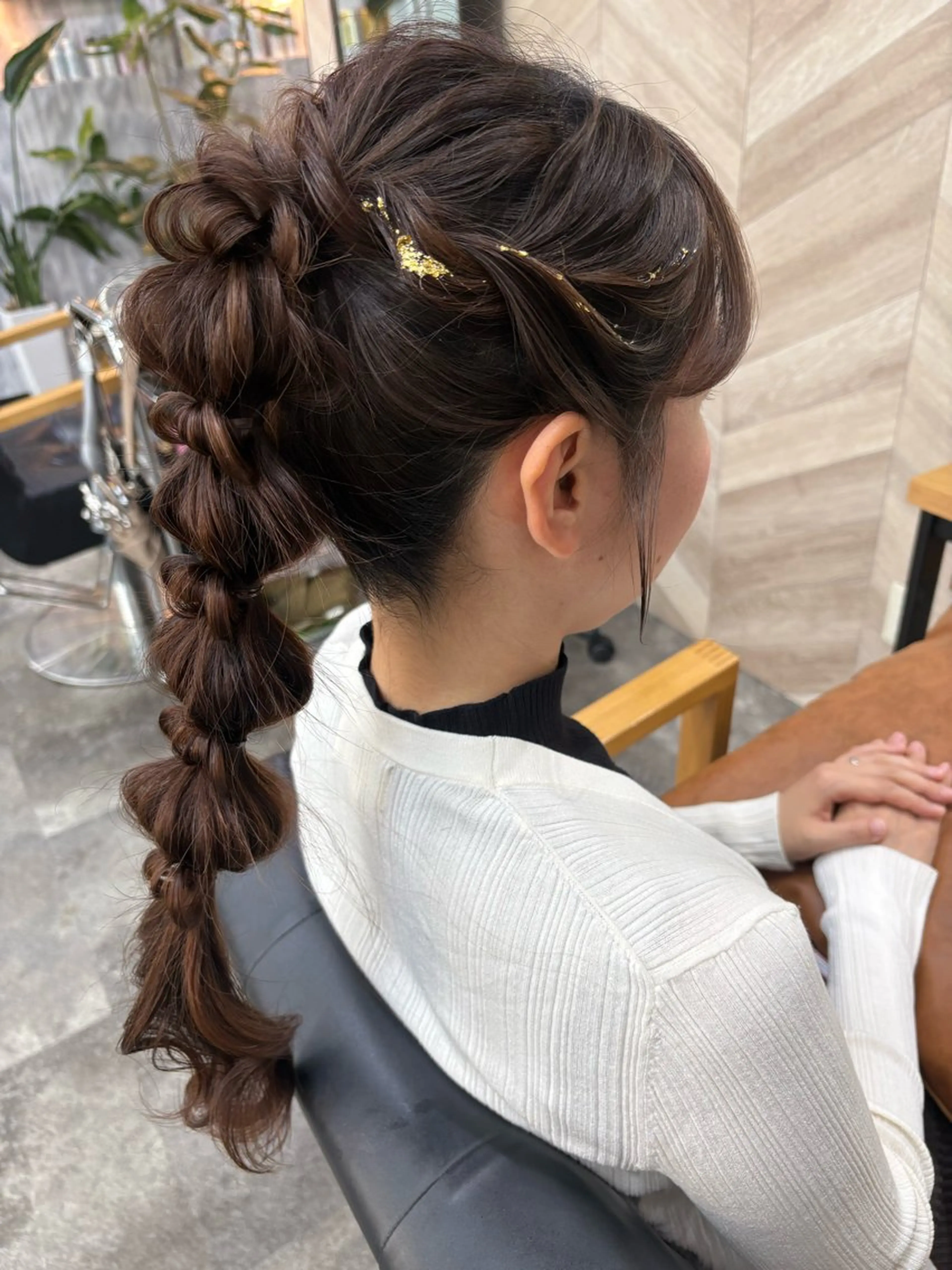 ロング ヘアアレンジ ポニーテール ヘアセット 飯塚 沙衣のヘアスタイル